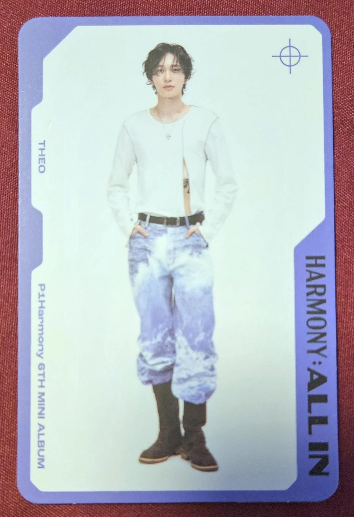 P1Harmony Theo P1Harmony - Theo - Harmony: All In Album flow in version character card version album photocard listing photo 1