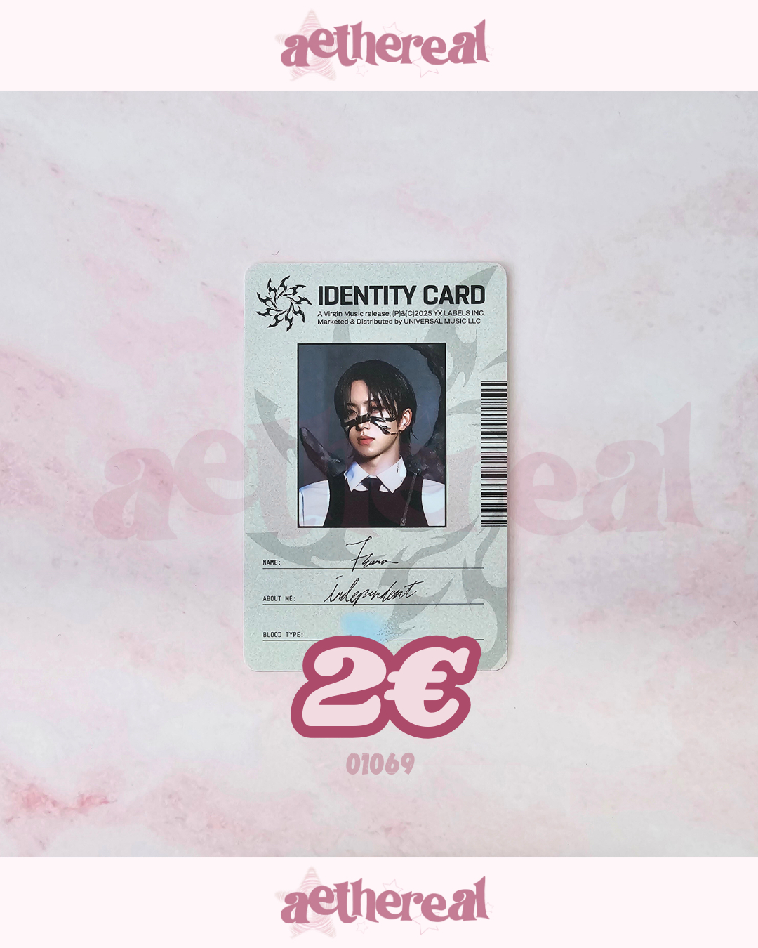 &TEAM Fuma &TEAM - Fuma - Go in Blind - EP Album album photocard standard version id card listing photo 1