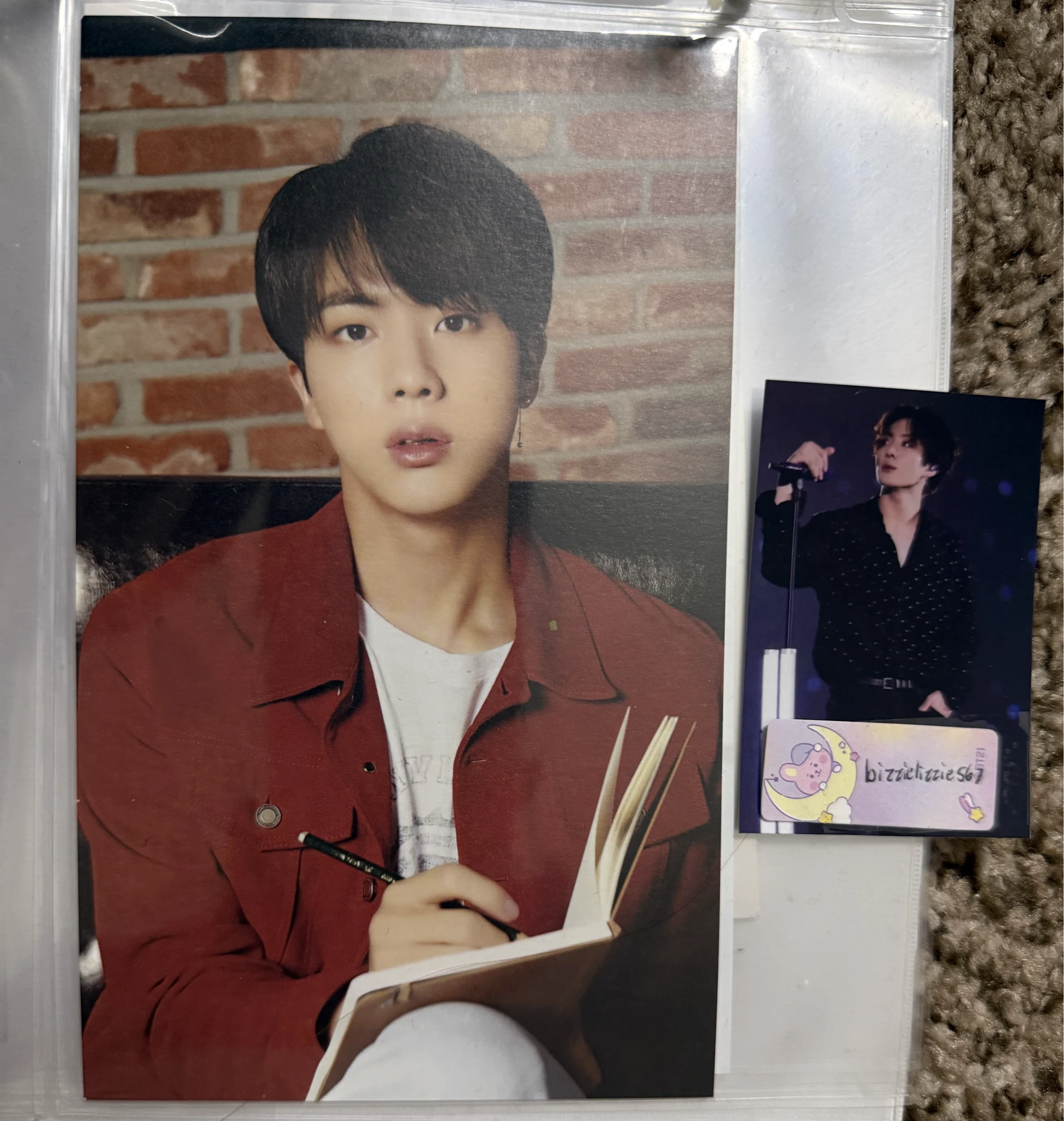 BTS Jin BTS - Jin - Mediheal Other brand collaboration postcard soothing care set listing photo 1