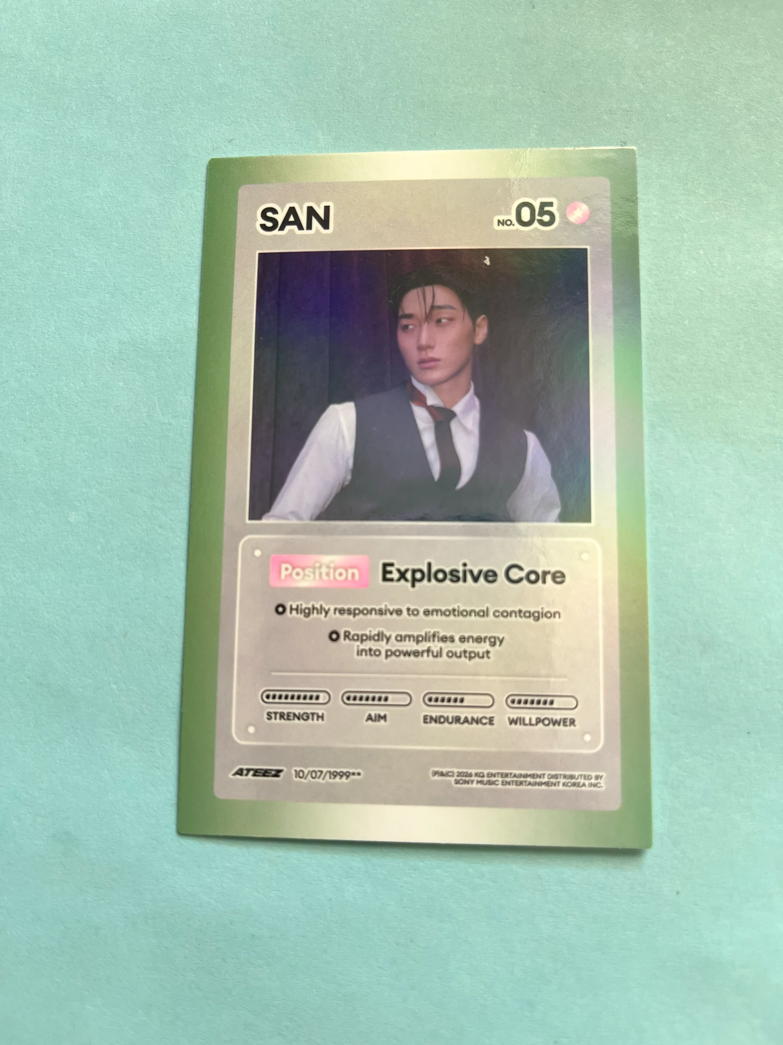 ATEEZ San ATEEZ - San - GOLDEN HOUR : Part.5 Album album photocard character card listing photo 1