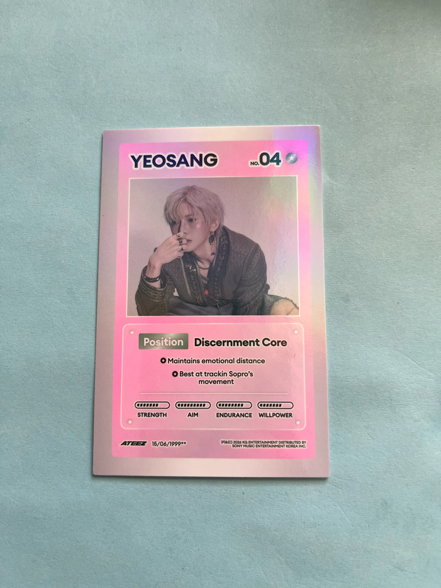 ATEEZ Yeosang ATEEZ - Yeosang - GOLDEN HOUR : Part.5 Album album photocard holographic (hologram) listing photo 1