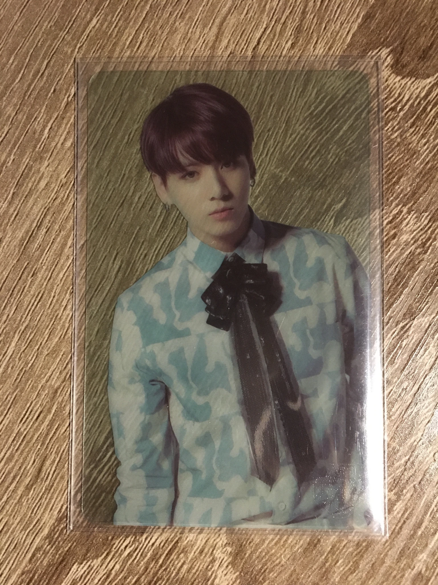 BTS Jungkook BTS - Jungkook - BTS Live Trilogy Episode III: The Wings Tour Event army zone korea transparent pvc card listing photo 1
