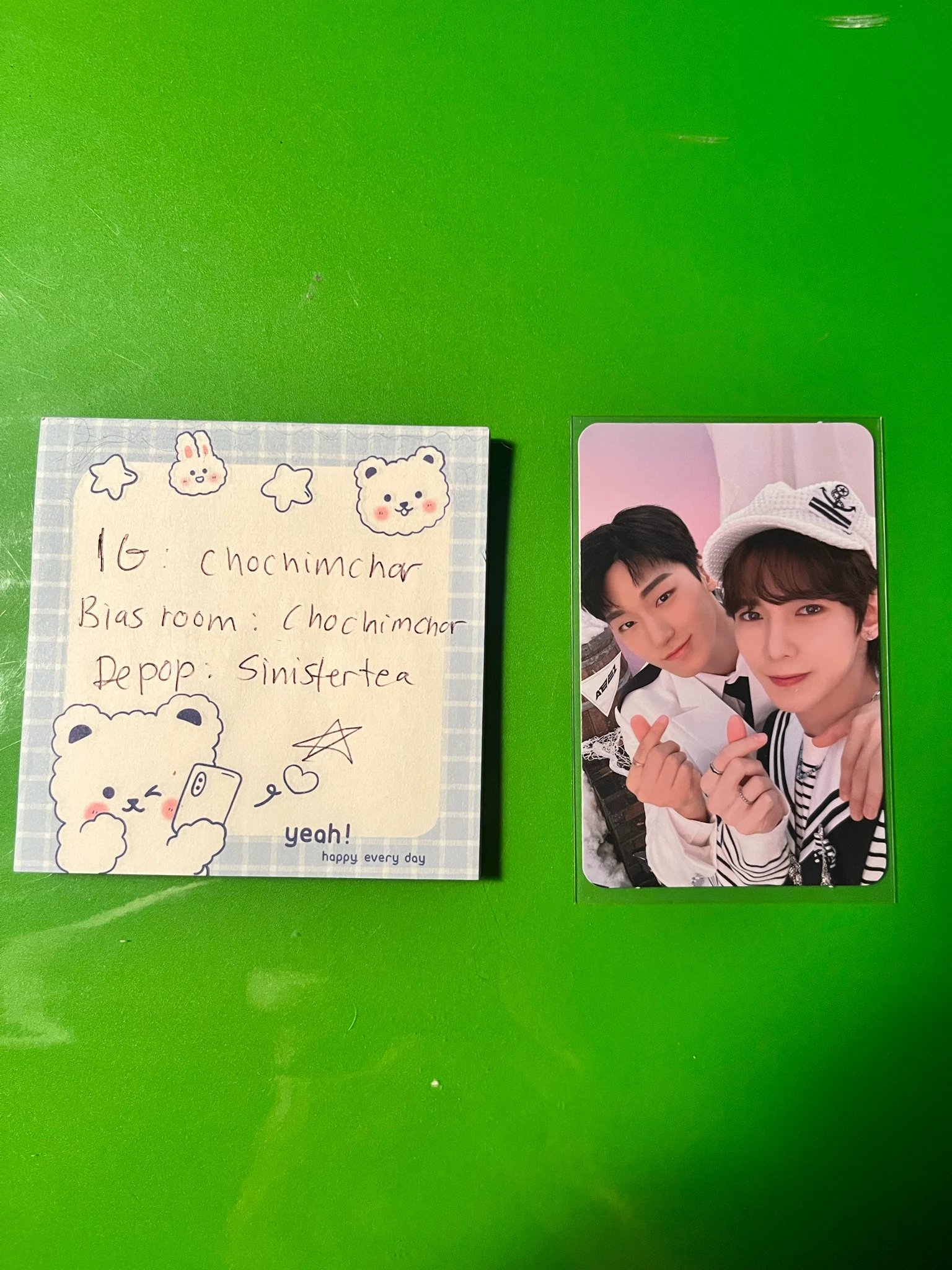 ATEEZ ATEEZ - San & Yeosang - ANITEEZ IN ILLUSION Other trading card listing photo 1