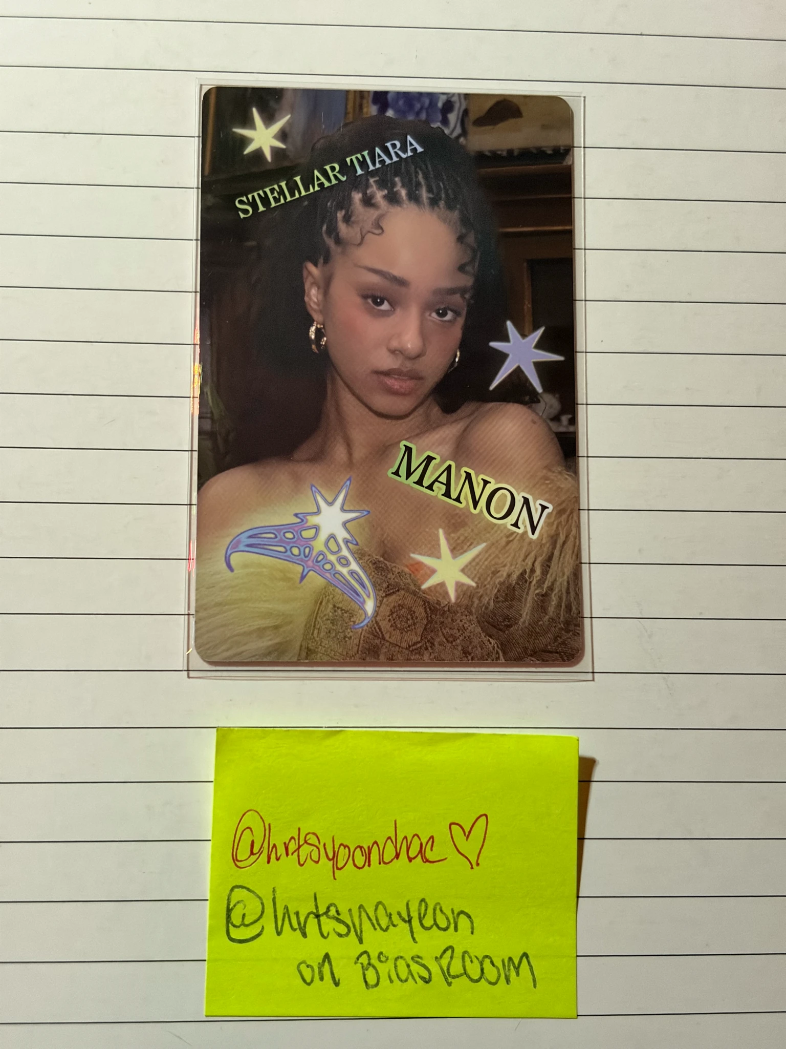 KATSEYE Manon KATSEYE - Manon - SIS (Soft Is Strong) Album vinyl version green version album photocard double-sided front side listing photo 1