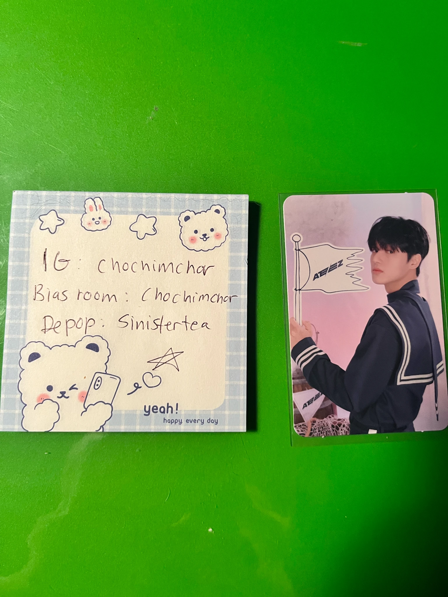 ATEEZ Wooyoung ATEEZ - Wooyoung - ANITEEZ IN ILLUSION Other trading card listing photo 1