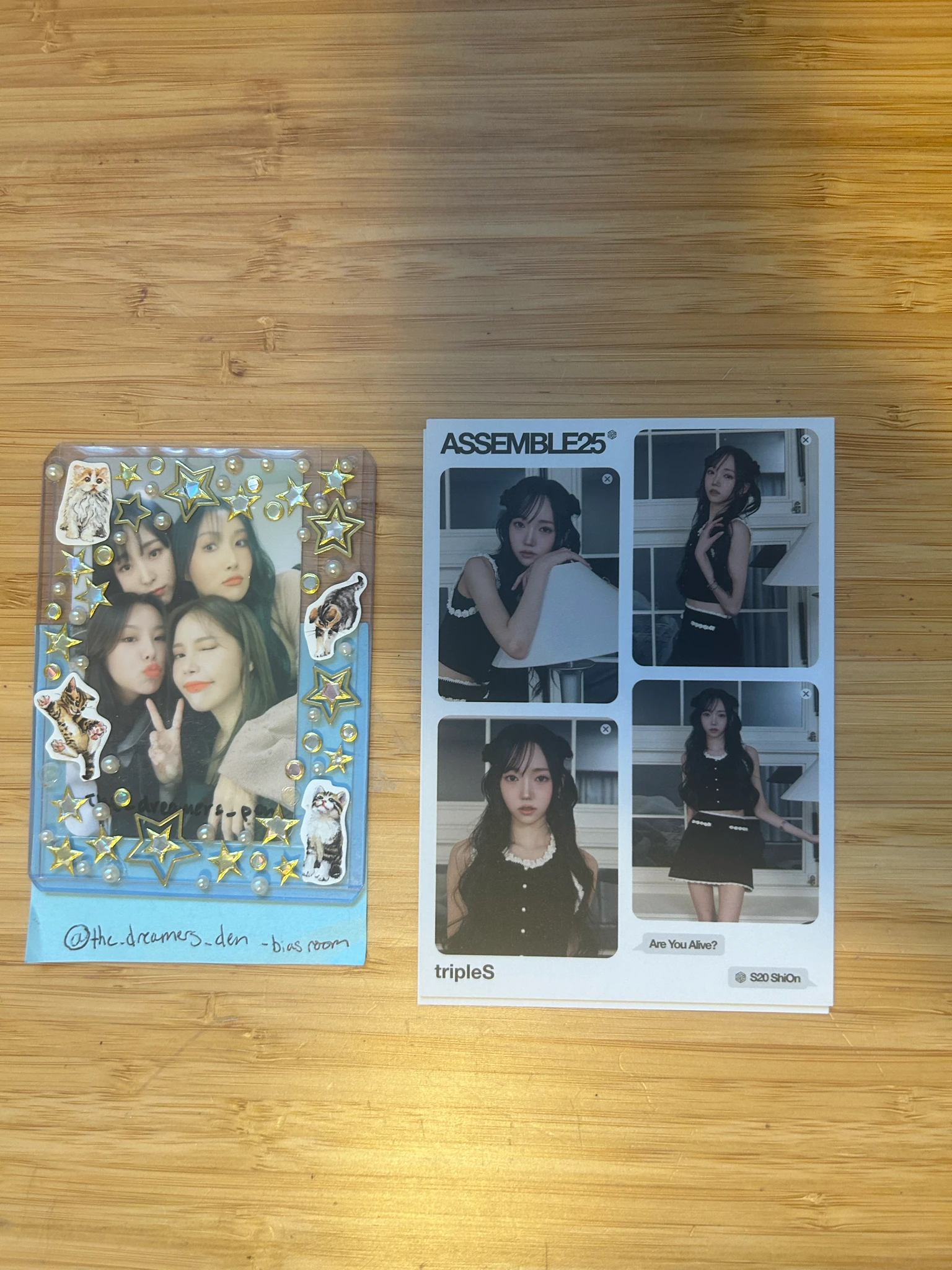 tripleS Shion tripleS - Shion - Assemble25 Album postcard album inclusion are you alive version listing photo 1