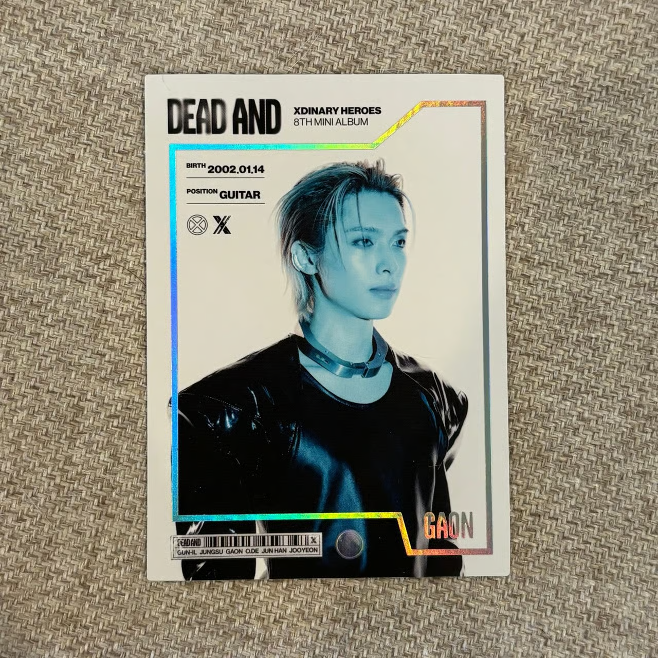 Xdinary Heroes Gaon Xdinary Heroes - Gaon - DEAD AND Album album photocard trading card holographic (hologram) listing photo 1