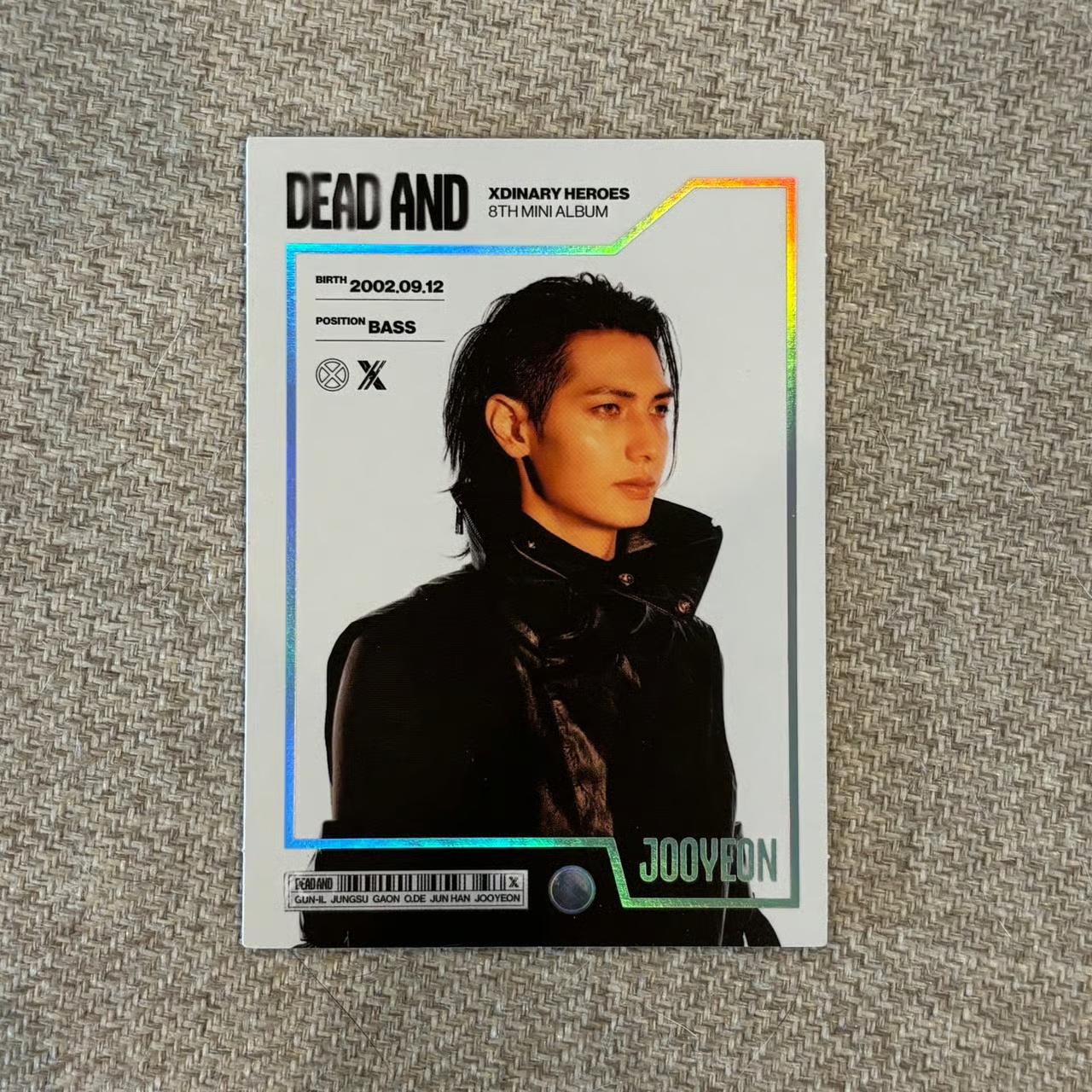 Xdinary Heroes Jooyeon Xdinary Heroes - Jooyeon - DEAD AND Album album photocard trading card holographic (hologram) listing photo 1