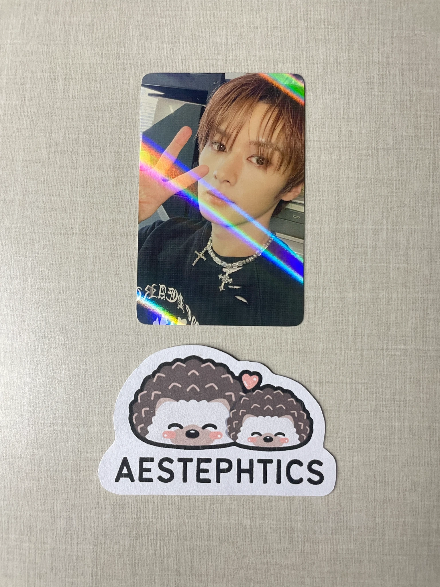 Stray Kids Lee Know Stray Kids - Lee Know - Rock-Star Album pre-order benefit (pob) makestar holographic (hologram) listing photo 1