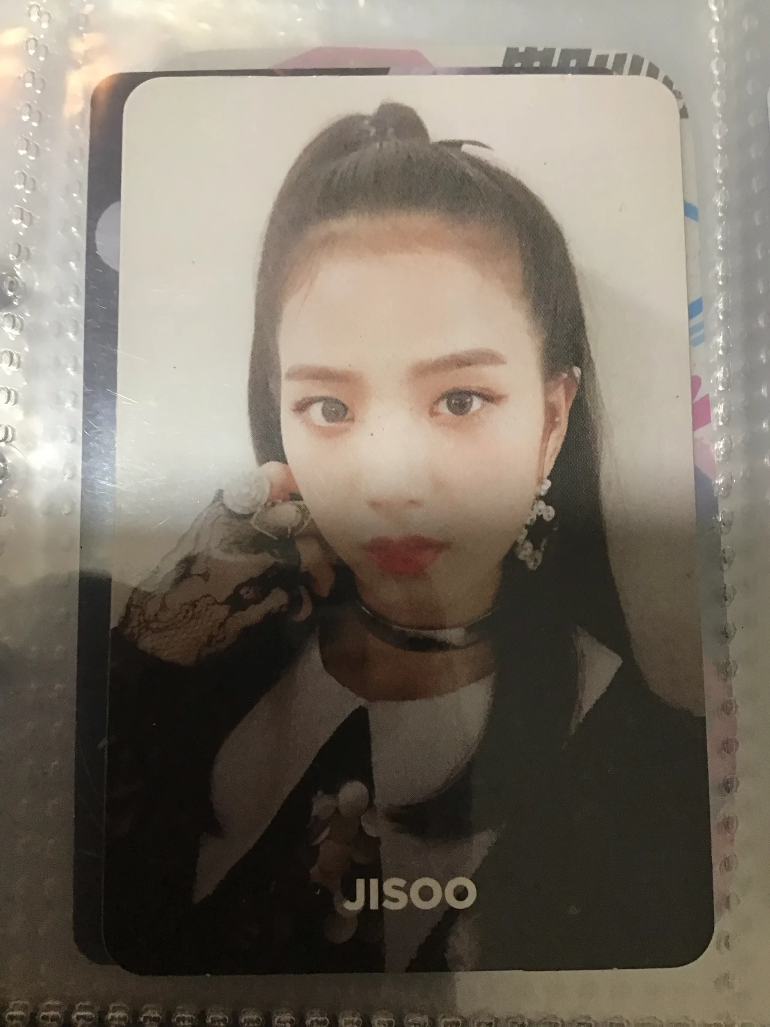 BLACKPINK Jisoo BLACKPINK - Jisoo - SQUARE UP Album album photocard black version selfie listing photo 1