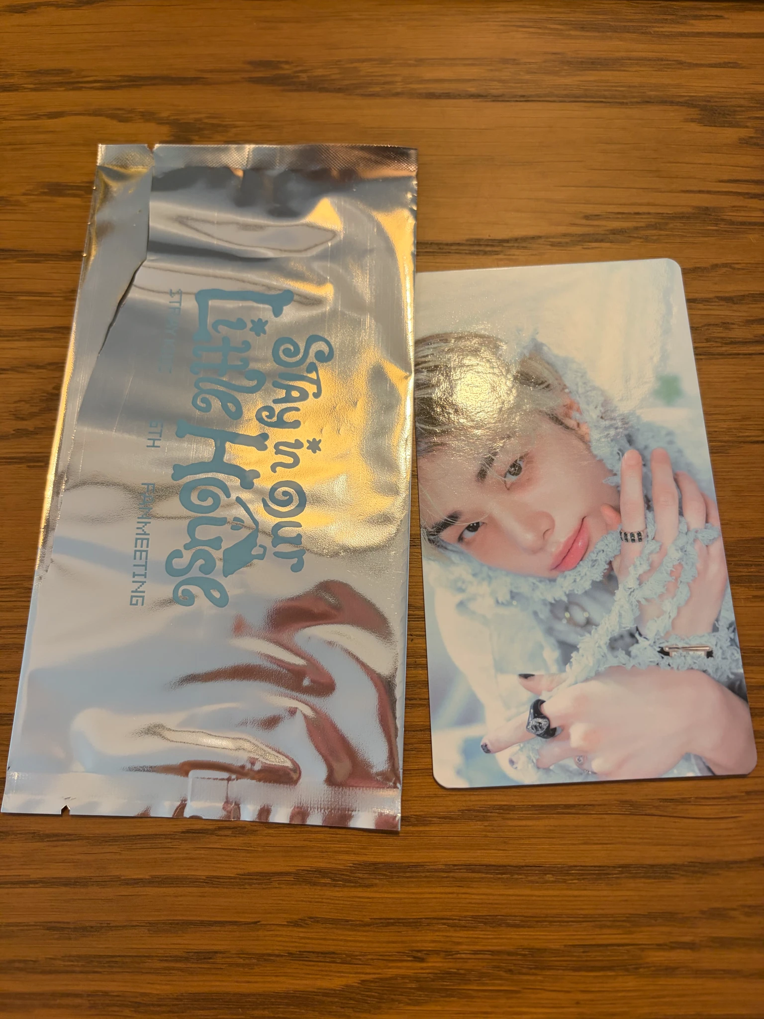 Stray Kids Hyunjin Stray Kids - Hyunjin - 6th Fanmeeting - STAY in Our Little House Event trading card non-standard size merch listing photo 1