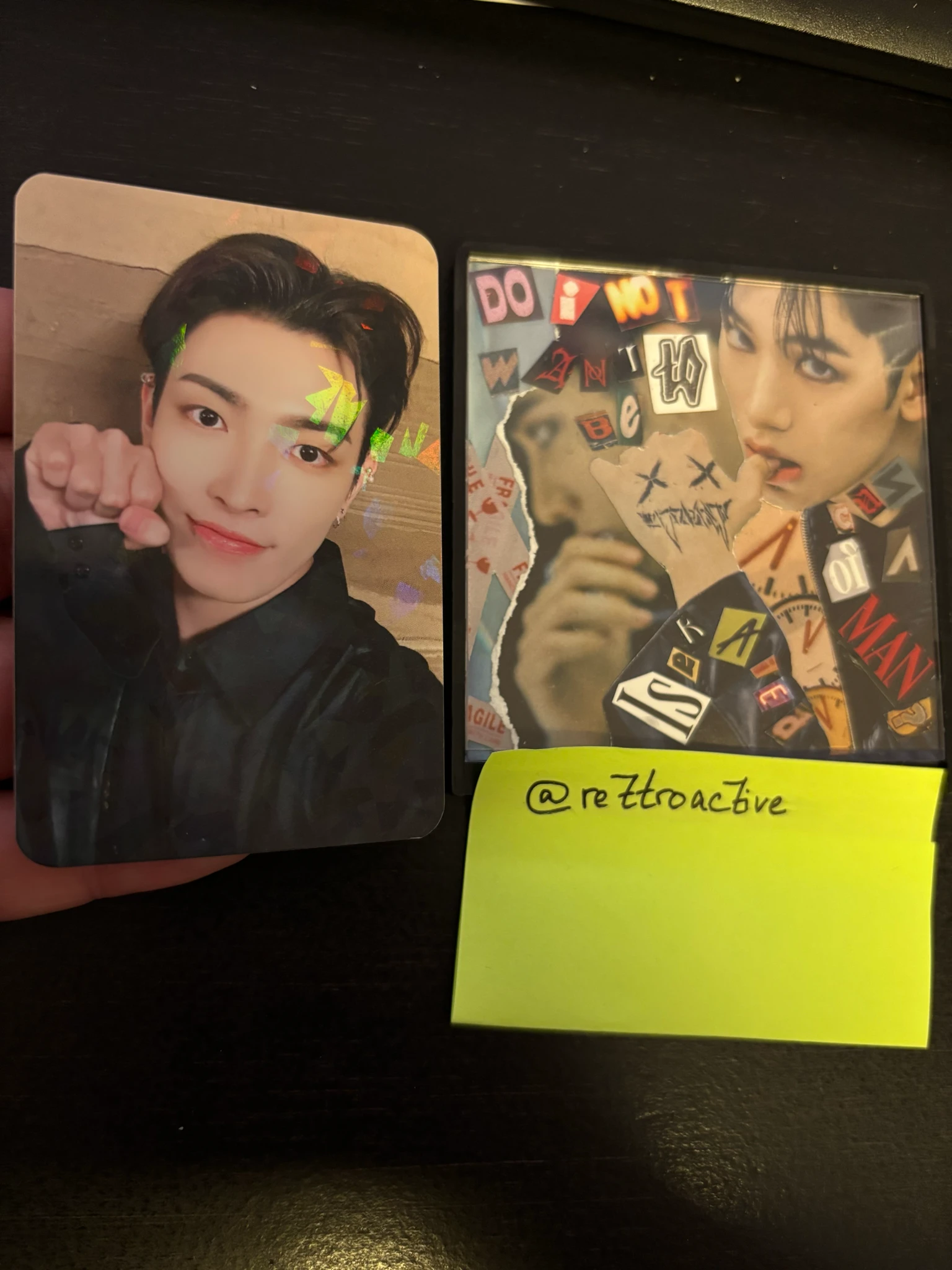 ATEEZ Hongjoong ATEEZ - Hongjoong - Towards The Light : Will To Power World Tour 2024 - 2025 Event silver foil photocard md version holographic (hologram) listing photo 1