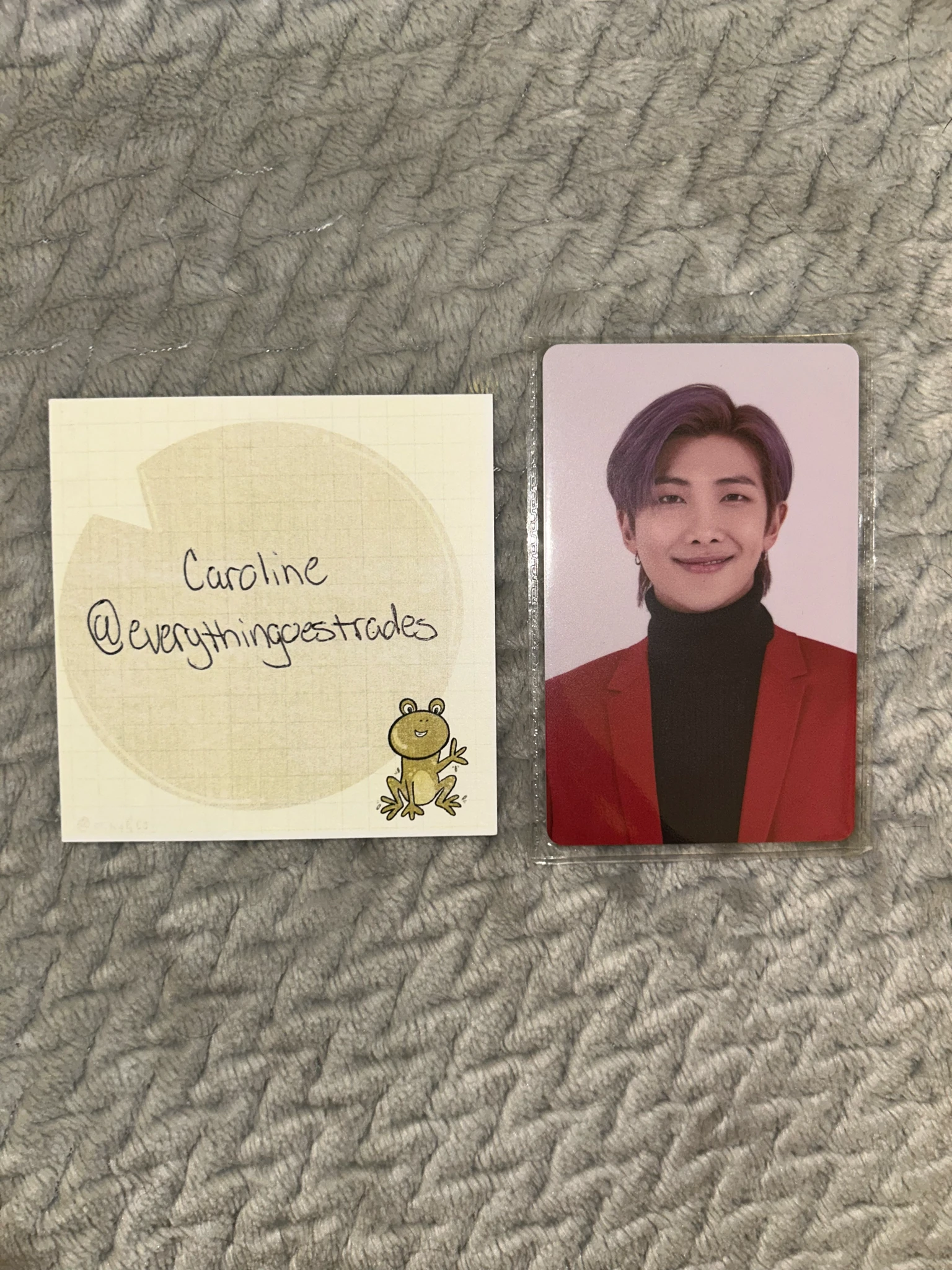 BTS RM BTS - RM - Map Of The Soul ON:E Event card ticket pvc card merch listing photo 1