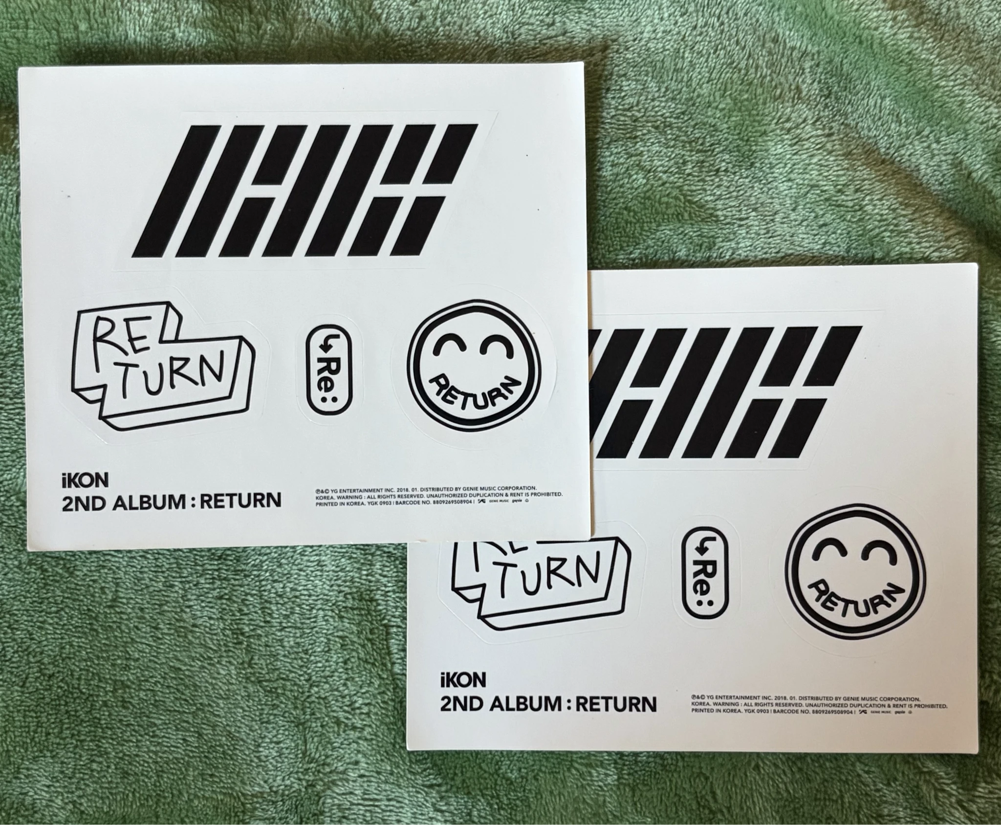 iKON iKON - Return Album sticker sheet album inclusion black version listing photo 1