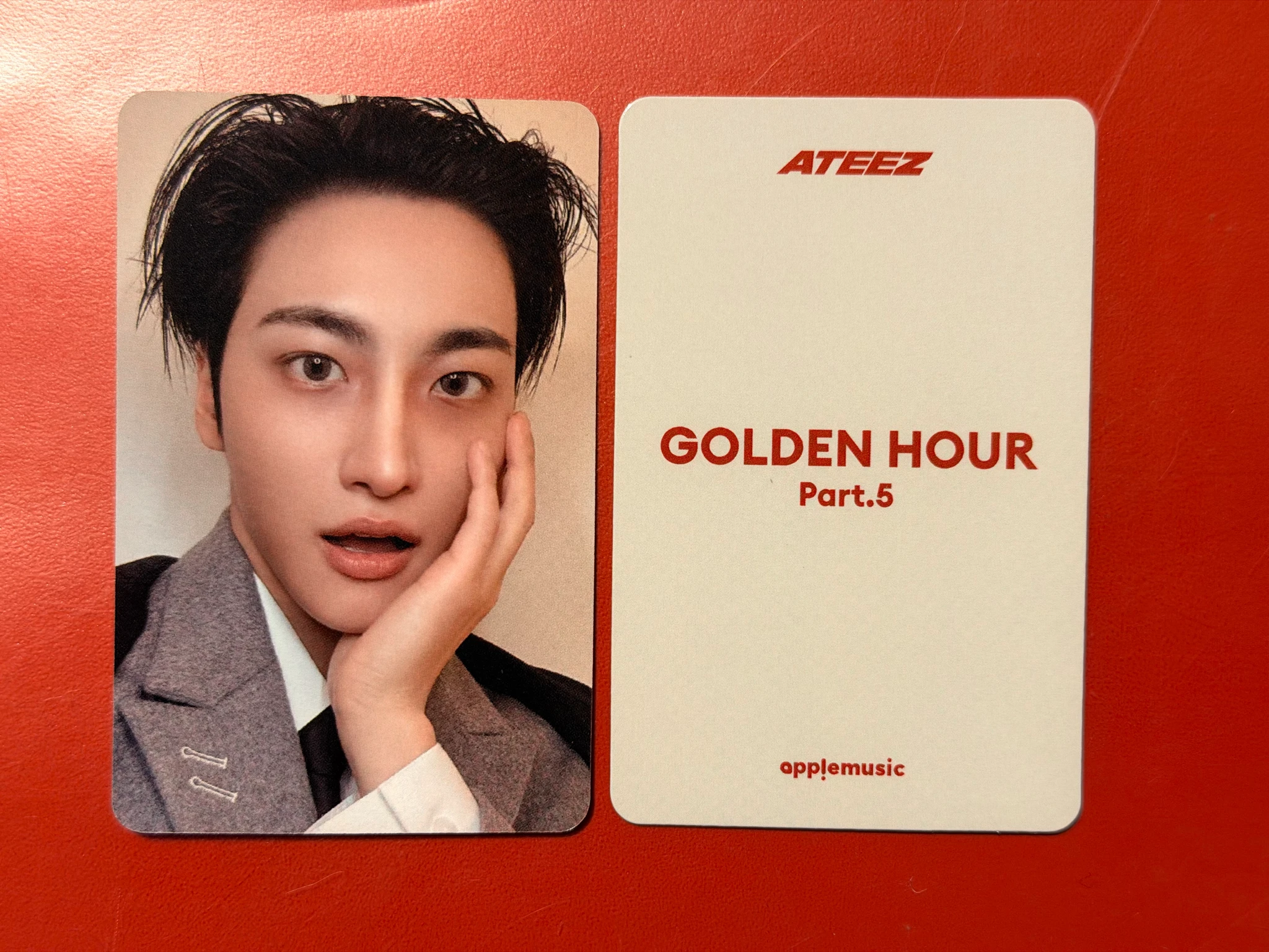ATEEZ Seonghwa ATEEZ - Seonghwa - GOLDEN HOUR : Part.5 Album photobook version apple music pob (pre-order benefit) listing photo 1