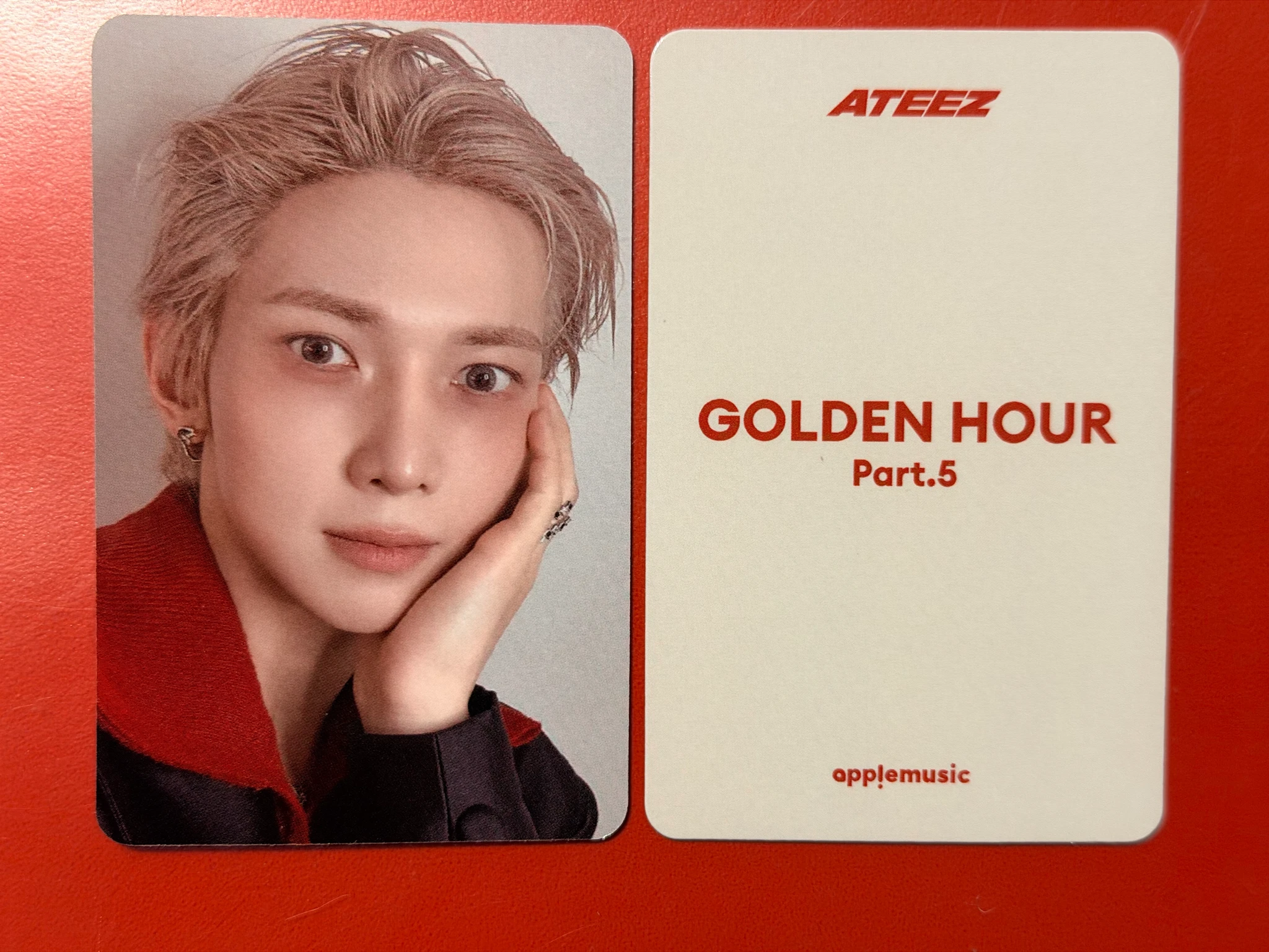 ATEEZ Yeosang ATEEZ - Yeosang - GOLDEN HOUR : Part.5 Album pob (pre-order benefit) apple music photobook version listing photo 1