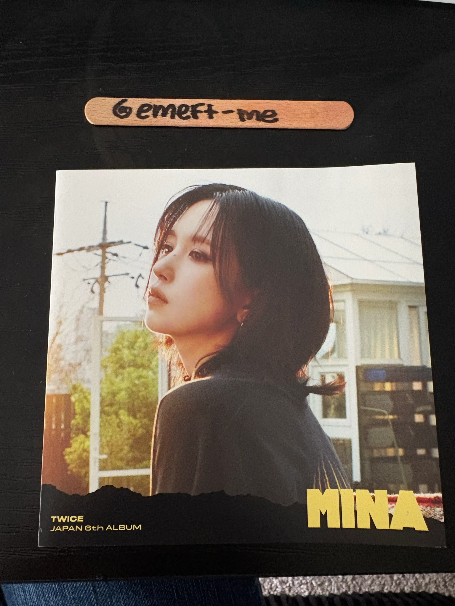 TWICE Mina TWICE - Mina - ENEMY Album limited edition B version album inclusion japanese album folded poster horizontal listing photo 1