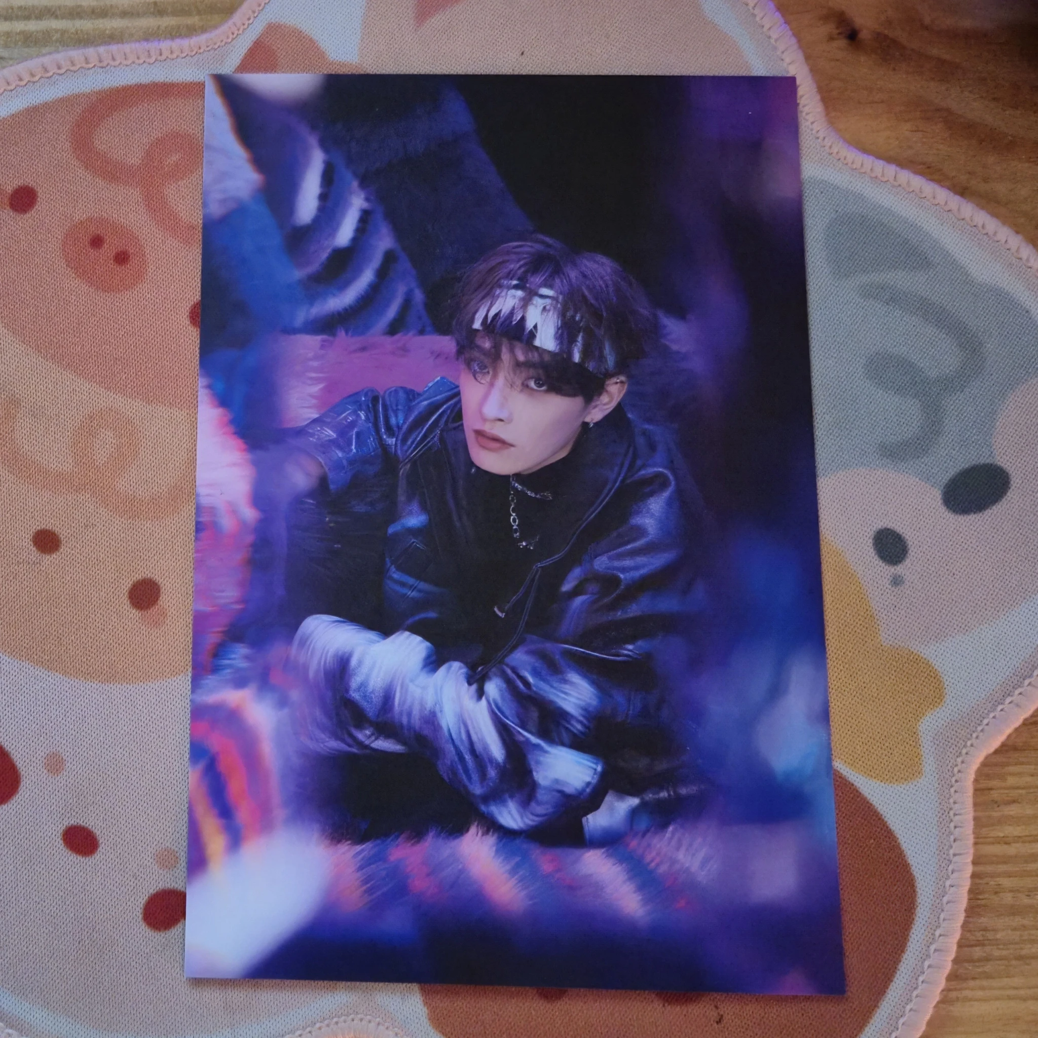 ATEEZ Hongjoong ATEEZ - Hongjoong - THE WORLD EP.FIN : WILL Album postcard Z version listing photo 1
