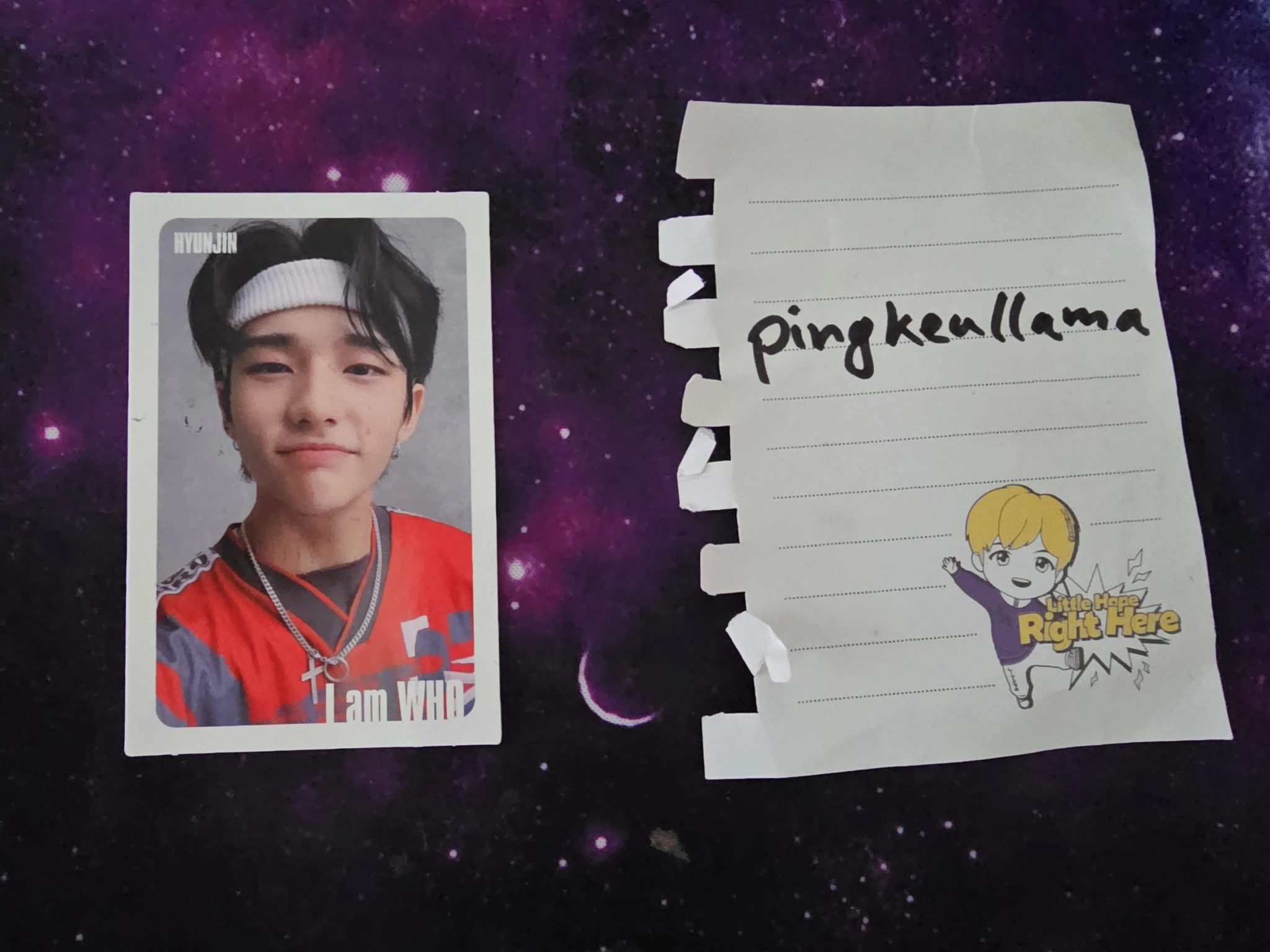 Stray Kids Hyunjin Stray Kids - Hyunjin - I am WHO? Album album photocard white border listing photo 1