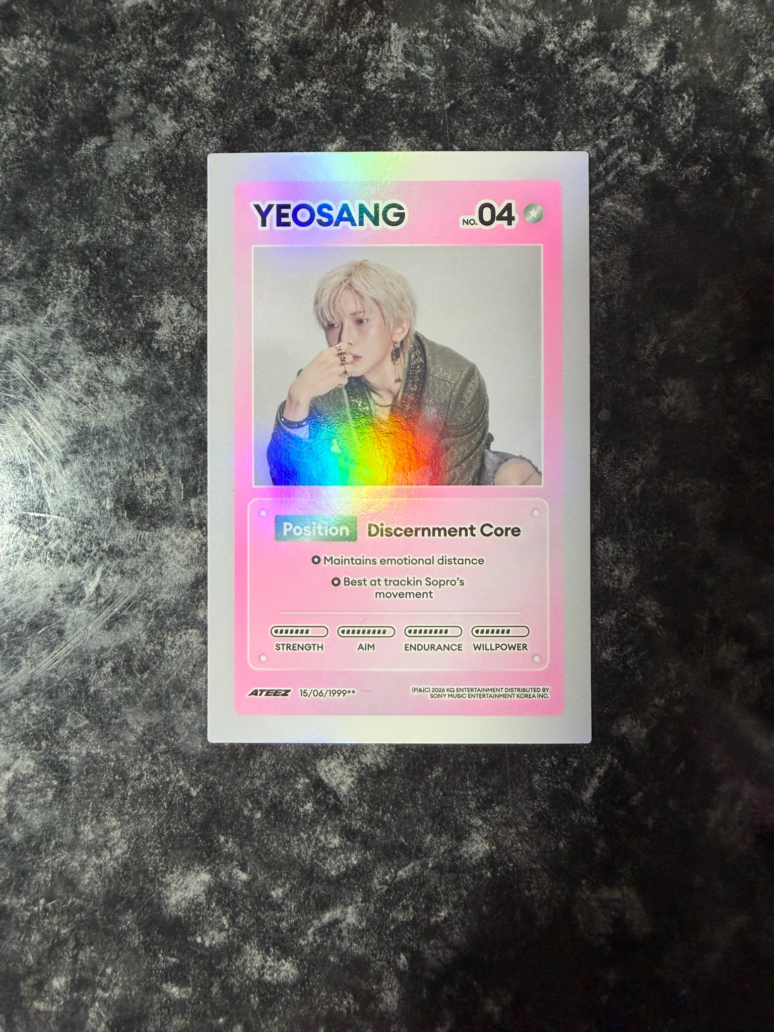 ATEEZ Yeosang ATEEZ - Yeosang - GOLDEN HOUR : Part.5 Album album photocard holographic (hologram) listing photo 1