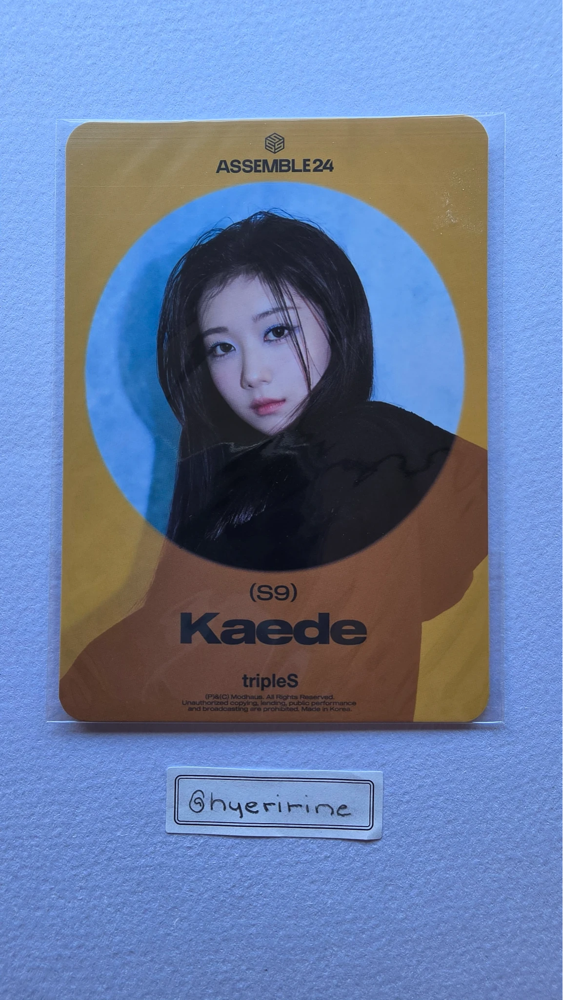 tripleS Kaede tripleS - Kaede - Assemble24 Album postcard album inclusion listing photo 1