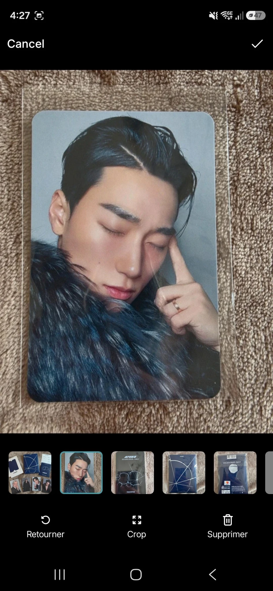 ATEEZ San ATEEZ - San - Golden Hour : Part.4 Album round 2 makestar fansign listing photo 1