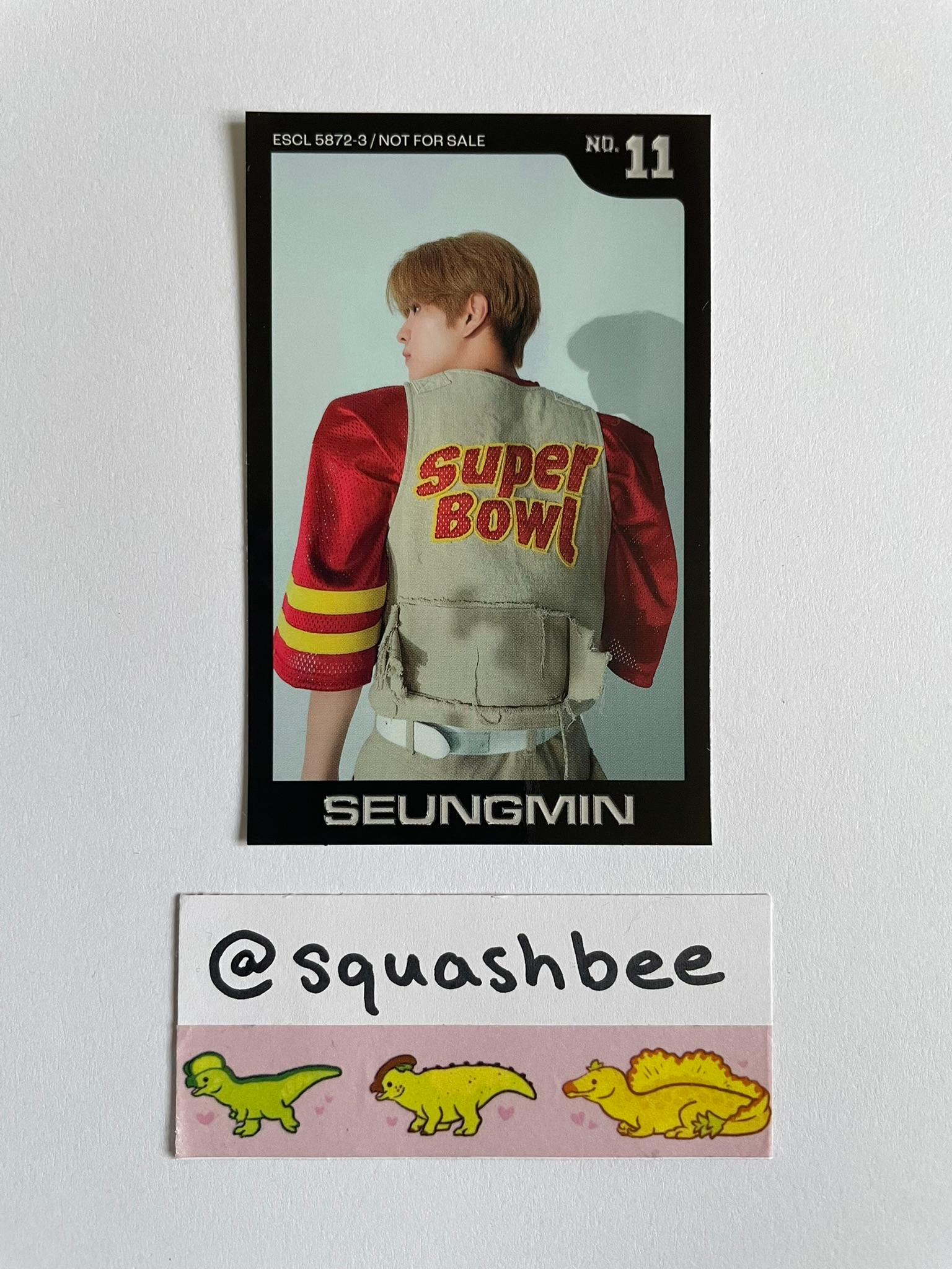 Stray Kids Seungmin Stray Kids - Seungmin - Social Path Album sticker B version limited edition sticker card album inclusion listing photo 1