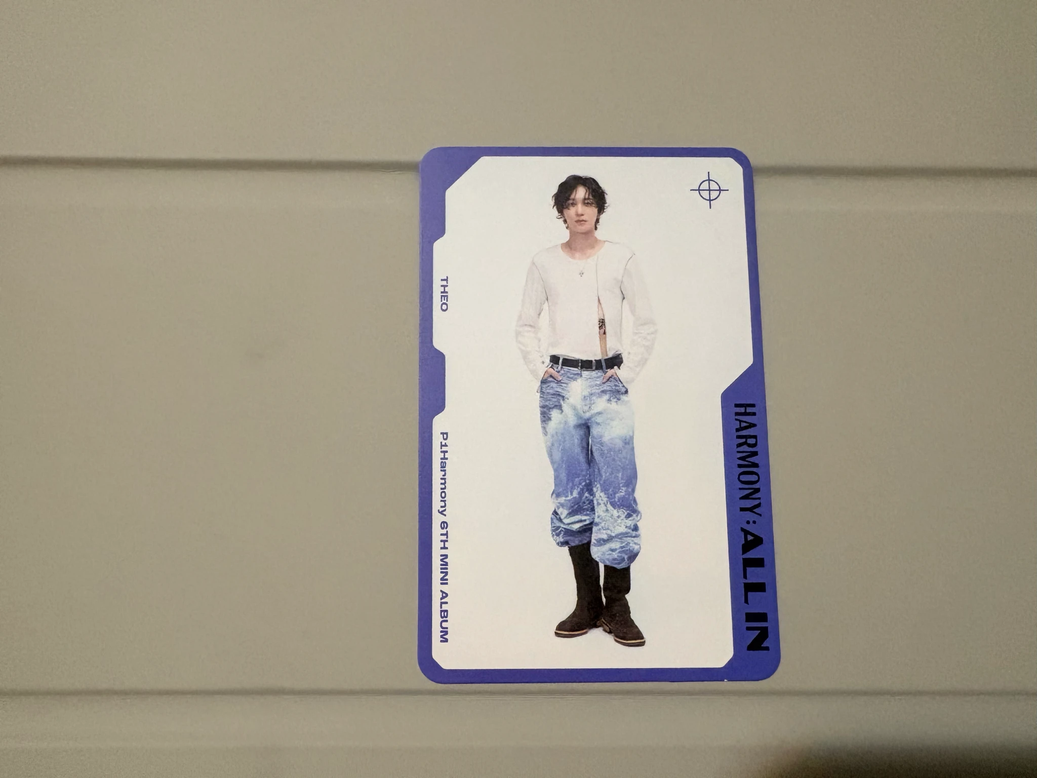 P1Harmony Theo P1Harmony - Theo - Harmony: All In Album flow in version character card version album photocard listing photo 1