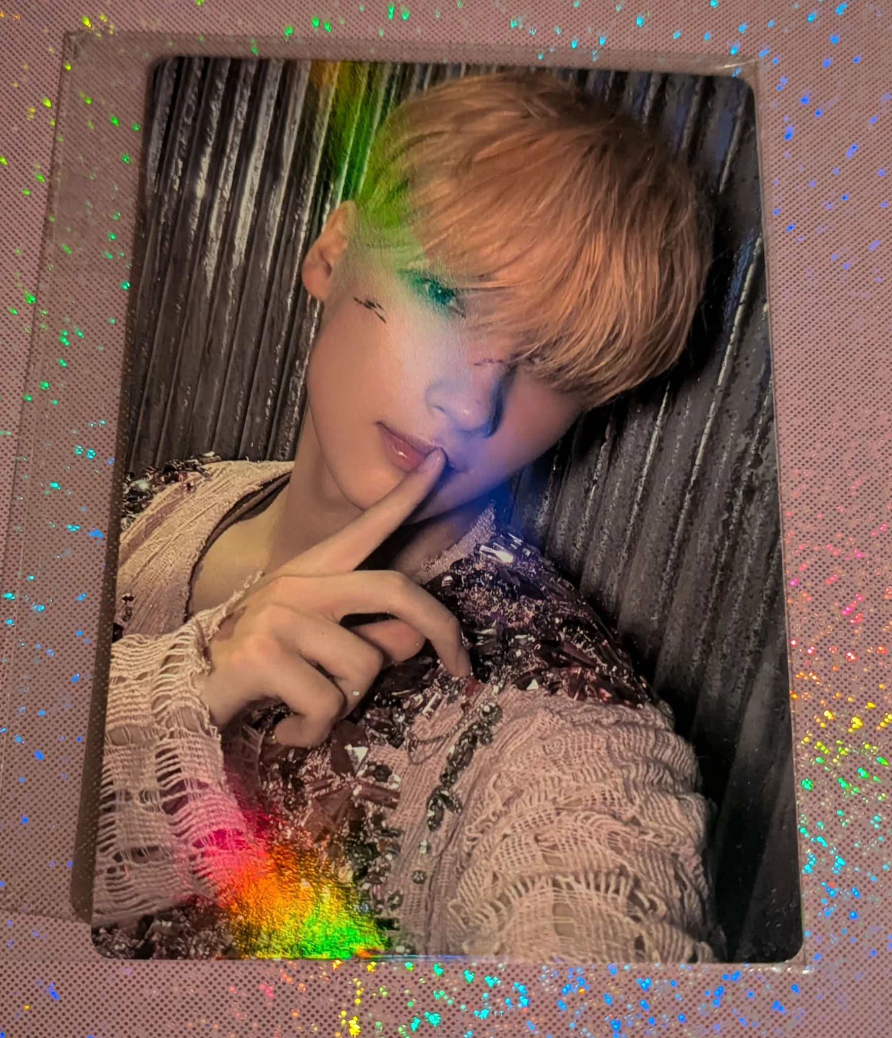TOMORROW X TOGETHER Huening Kai TOMORROW X TOGETHER - Huening Kai - The Name Chapter: Freefall Album pob (pre-order benefit) postcard holographic (hologram) listing photo 1