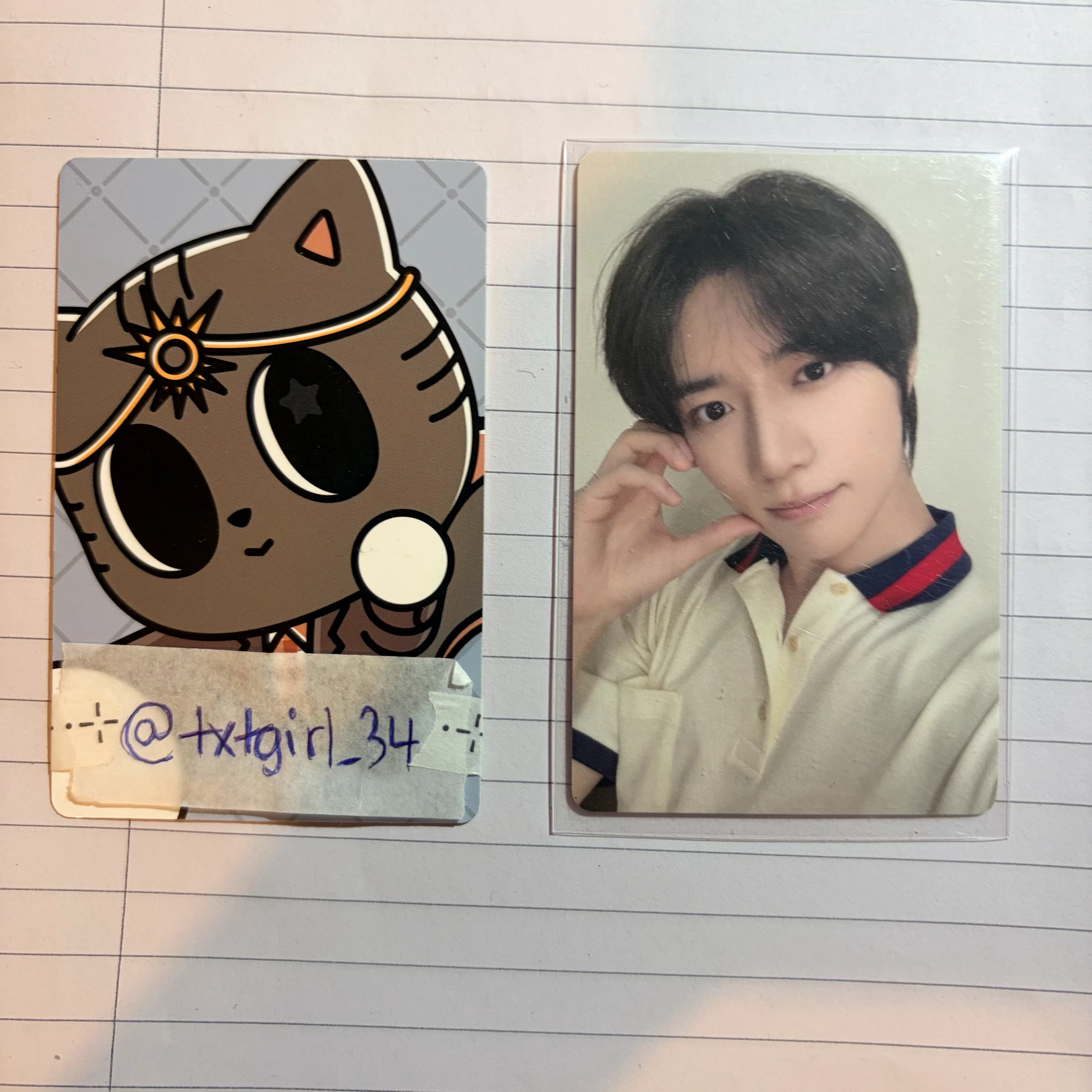 TOMORROW X TOGETHER Beomgyu TOMORROW X TOGETHER - Beomgyu - 7TH YEAR: A Moment of Stillness in the Thorns Album lucky draw (LD) withfans / yizhiyu (yzy) round 1 listing photo 1