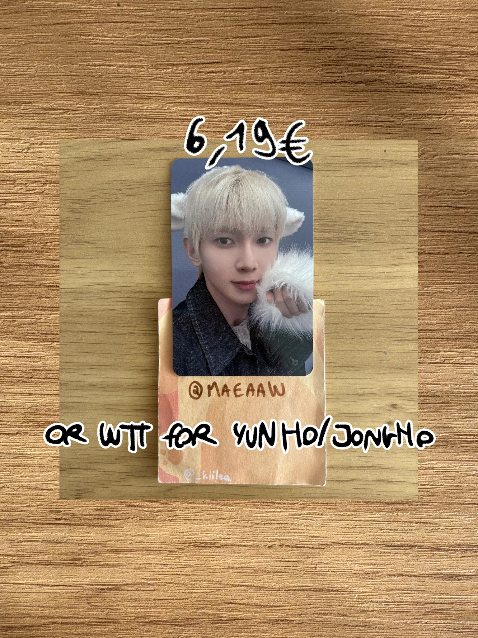 ATEEZ Yeosang ATEEZ - Yeosang - Golden Hour : Part.4 Album makestar pob (pre-order benefit) fansign round 5 listing photo 1