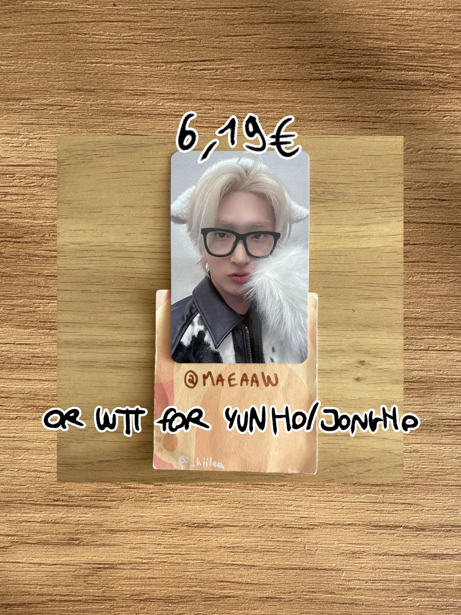 ATEEZ Mingi ATEEZ - Mingi - Golden Hour : Part.4 Album makestar fansign pob (pre-order benefit) round 5 listing photo 1