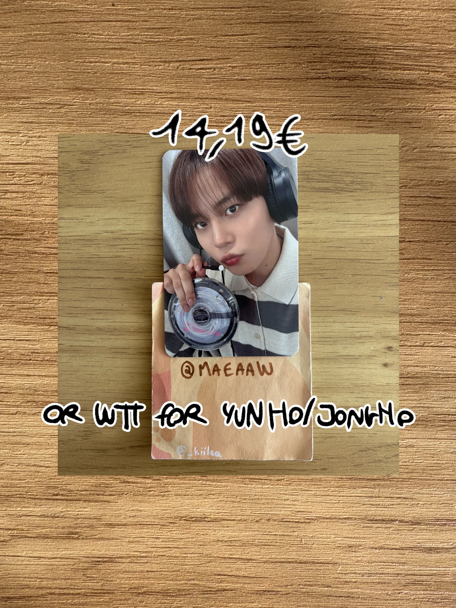 ATEEZ Jongho ATEEZ - Jongho - GOLDEN HOUR : Part.5 Album makestar cd player pob (pre-order benefit) listing photo 1