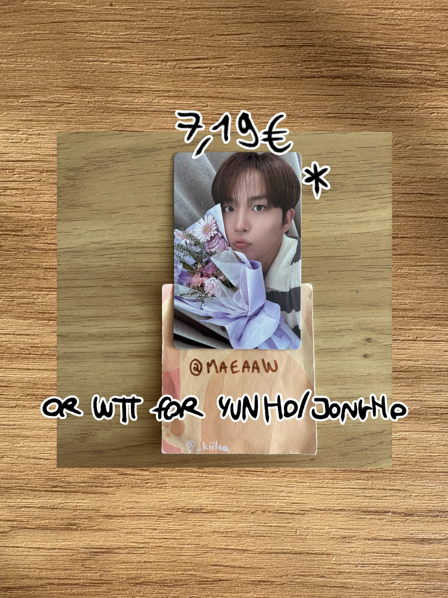 ATEEZ Jongho ATEEZ - Jongho - GOLDEN HOUR : Part.5 Album pob (pre-order benefit) toktoq digipack version double-sided listing photo 1