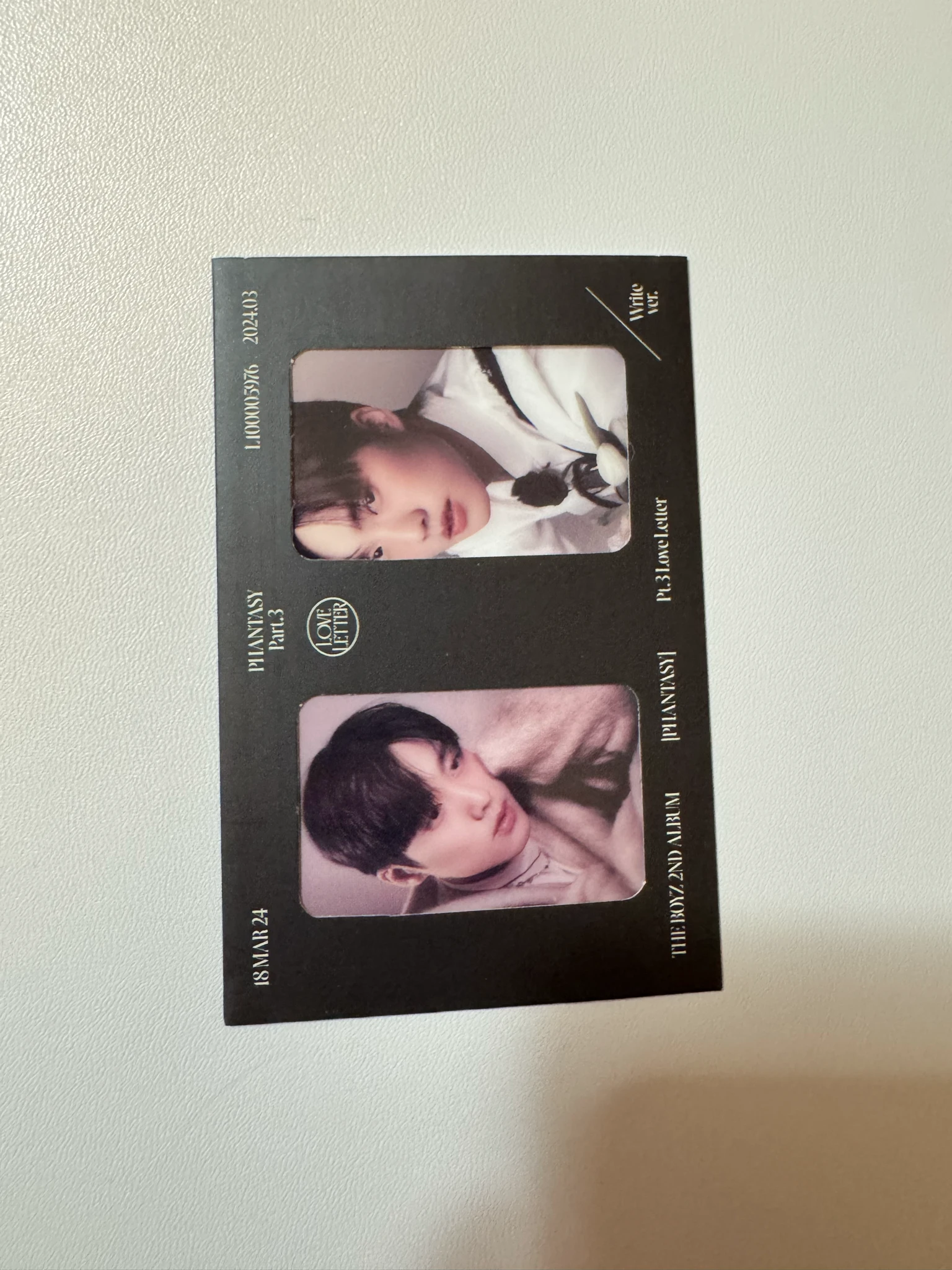 THE BOYZ Hyunjae THE BOYZ - Hyunjae - Phantasy Pt. 3: Love Letter Album write version slide film 2 cut photo album inclusion listing photo 1