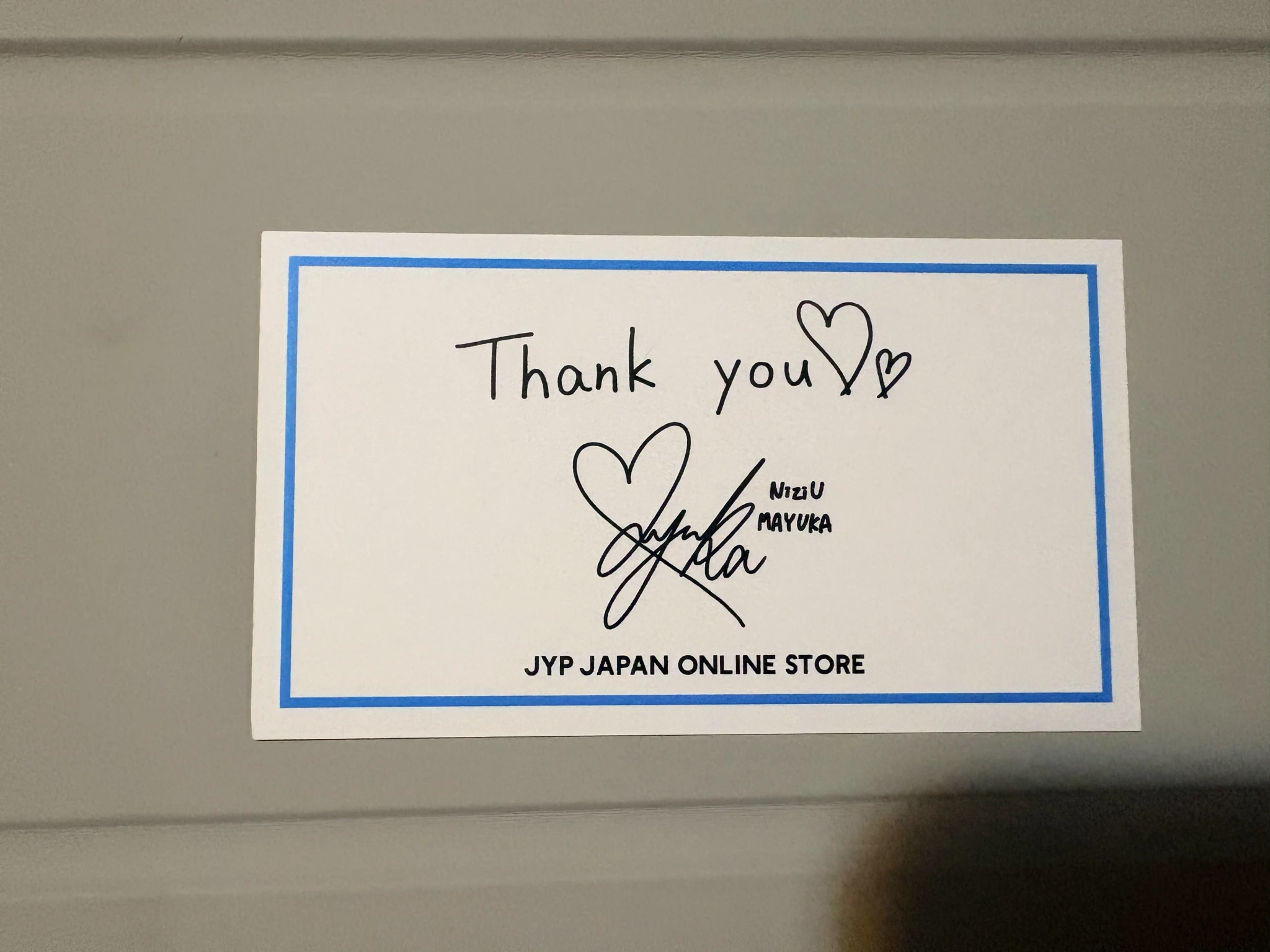 NiziU Mayuka NiziU - Mayuka - Niziu x JYP Japan Online Store Other japan jyp japan store message card horizontal purchase benefit listing photo 1
