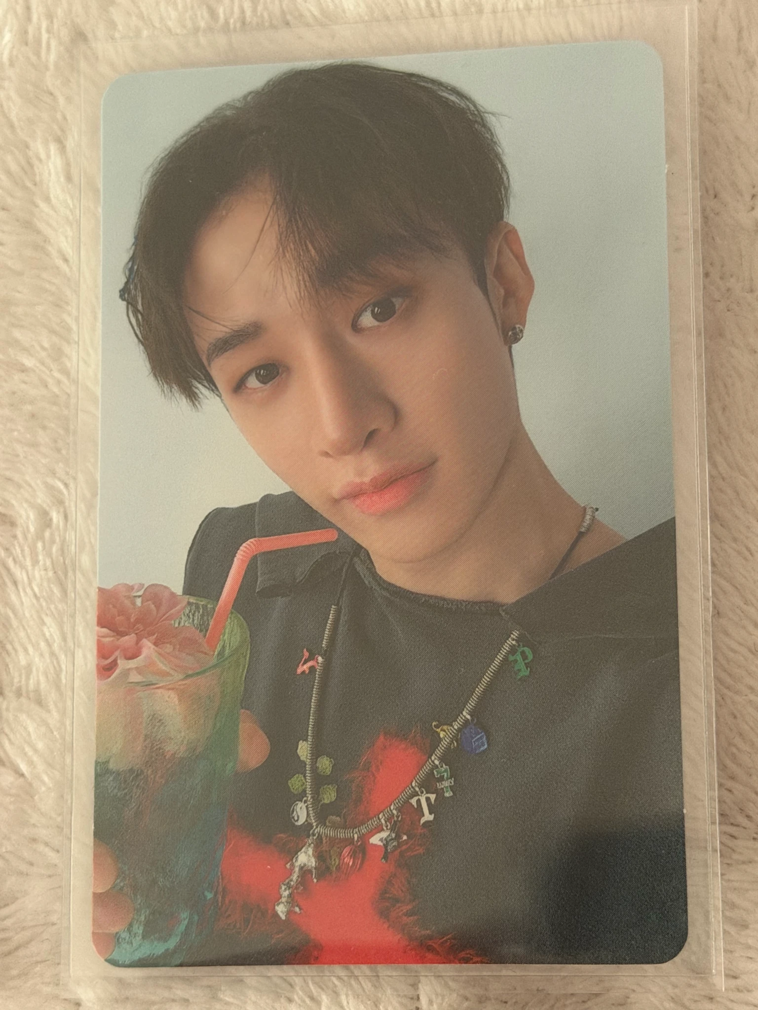 Stray Kids Bang Chan Stray Kids - Bang Chan - Social Path Album album photocard jpfc (japan fanclub) double-sided front side listing photo 1