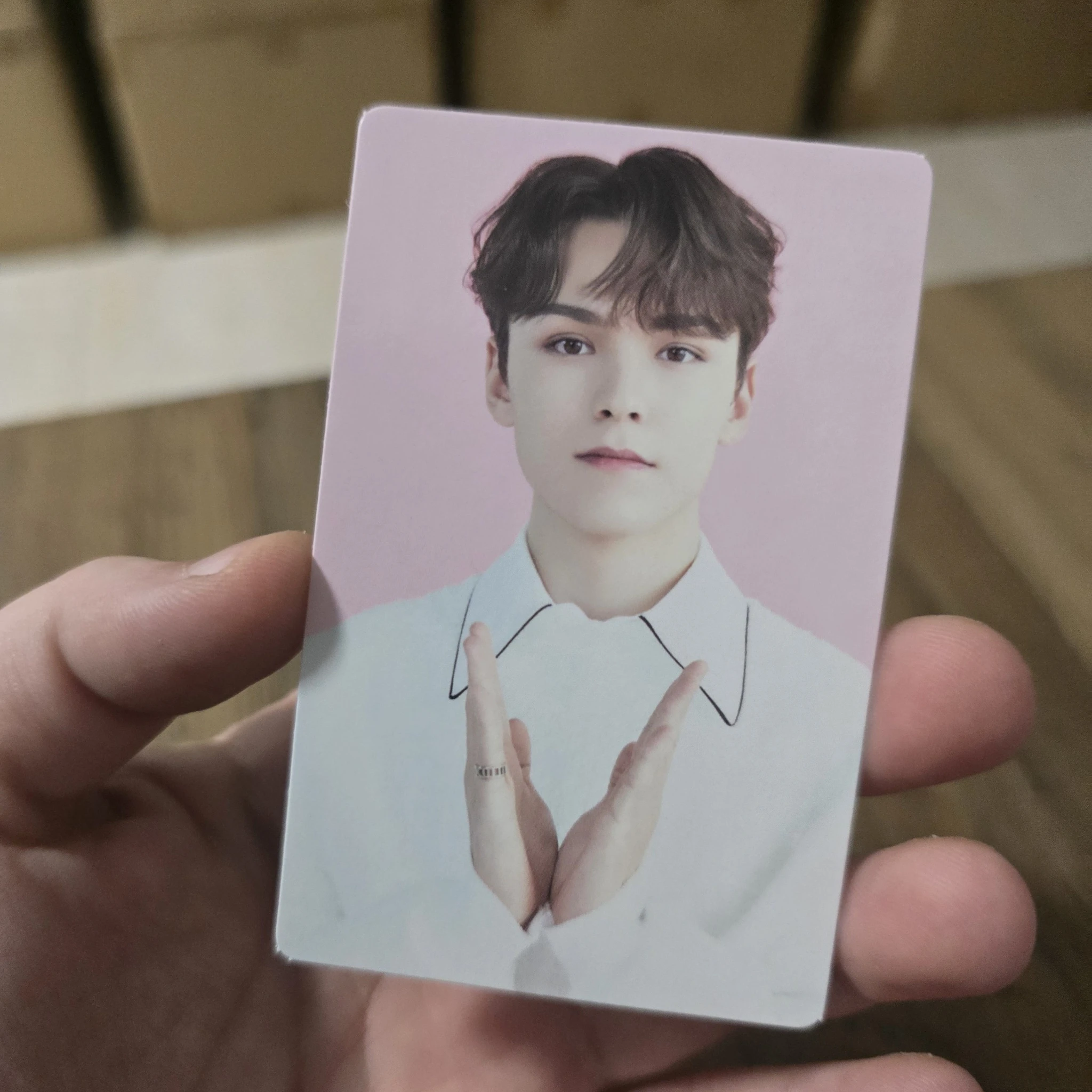 SEVENTEEN Vernon SEVENTEEN - Vernon - SEVENTEEN CAFE IN SEOUL Event cafe event trading card merch photocard listing photo 1