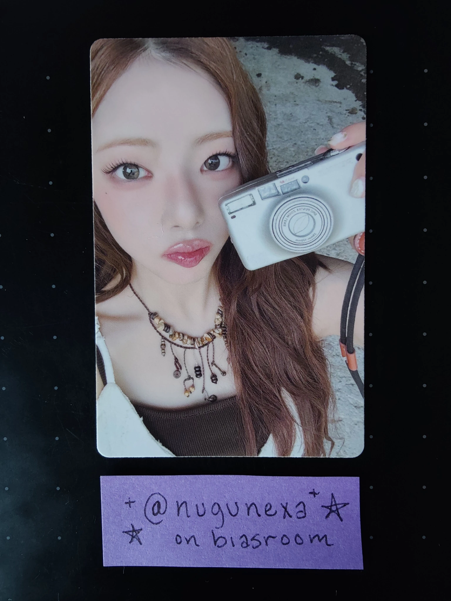 PURPLE KISS Na Goeun PURPLE KISS - Na Goeun - I Miss My... Album album photocard blue back listing photo 1