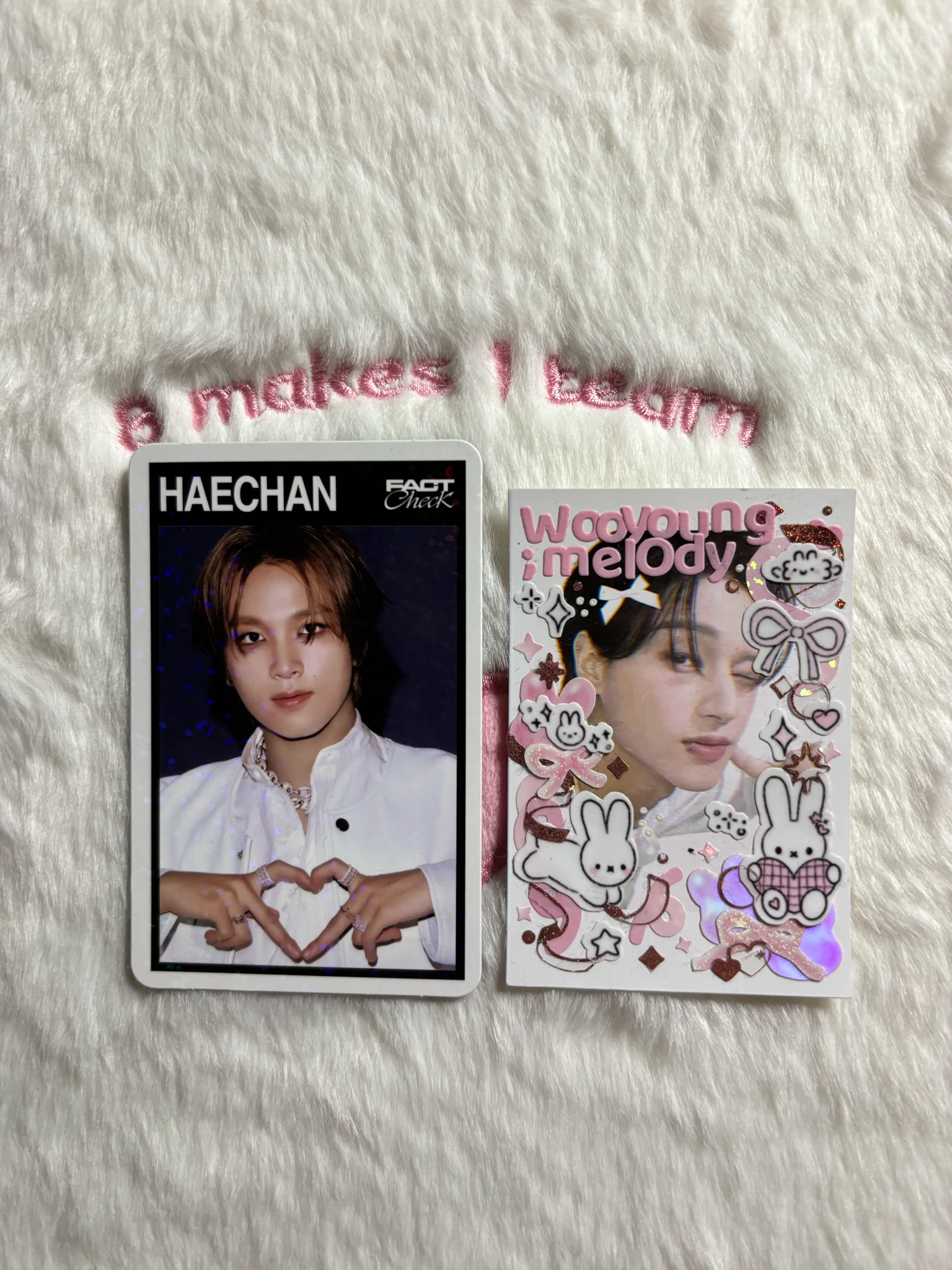 NCT 127 Haechan NCT 127 - Haechan - Fact Check MD Other merch photocard trading card holographic (hologram) black version concept card special card listing photo 1