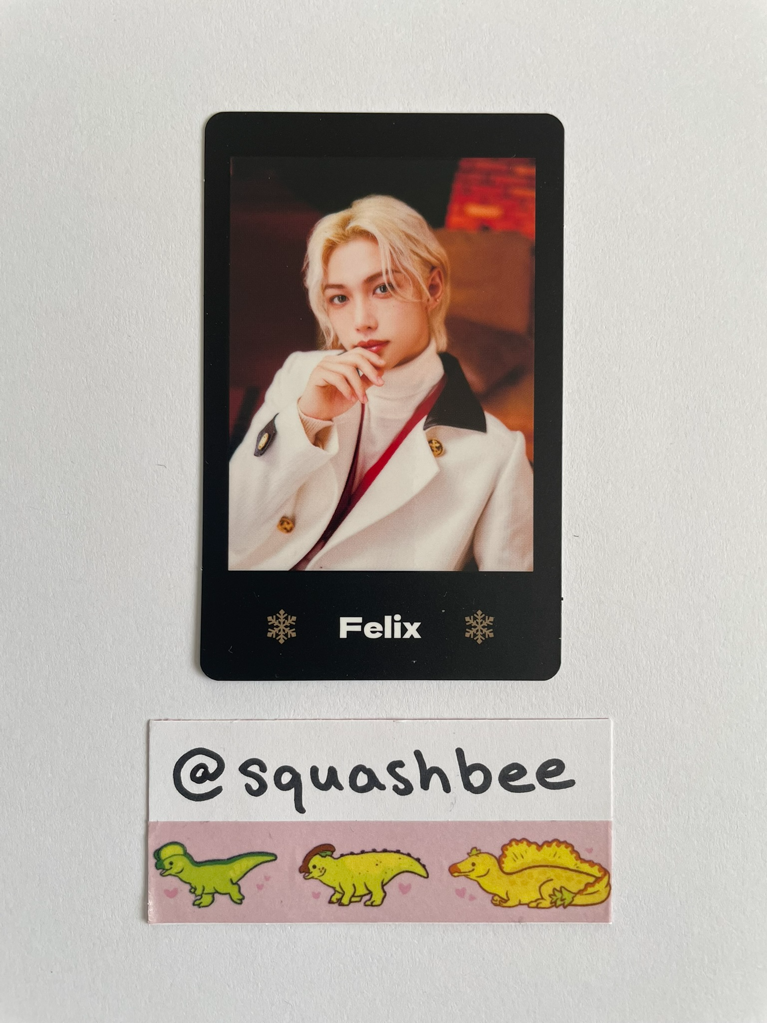 Stray Kids Felix Stray Kids - Felix - SHIBUYA109 XMAS x Stray Kids 2023 Event photocard set A version listing photo 1