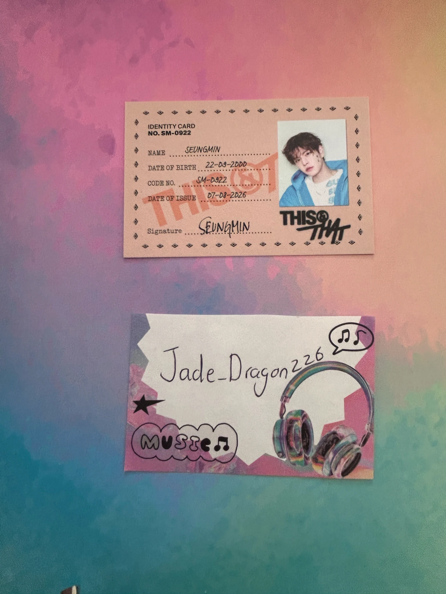 Stray Kids Seungmin Stray Kids - Seungmin - This & That Album id card that version album photocard listing photo 1