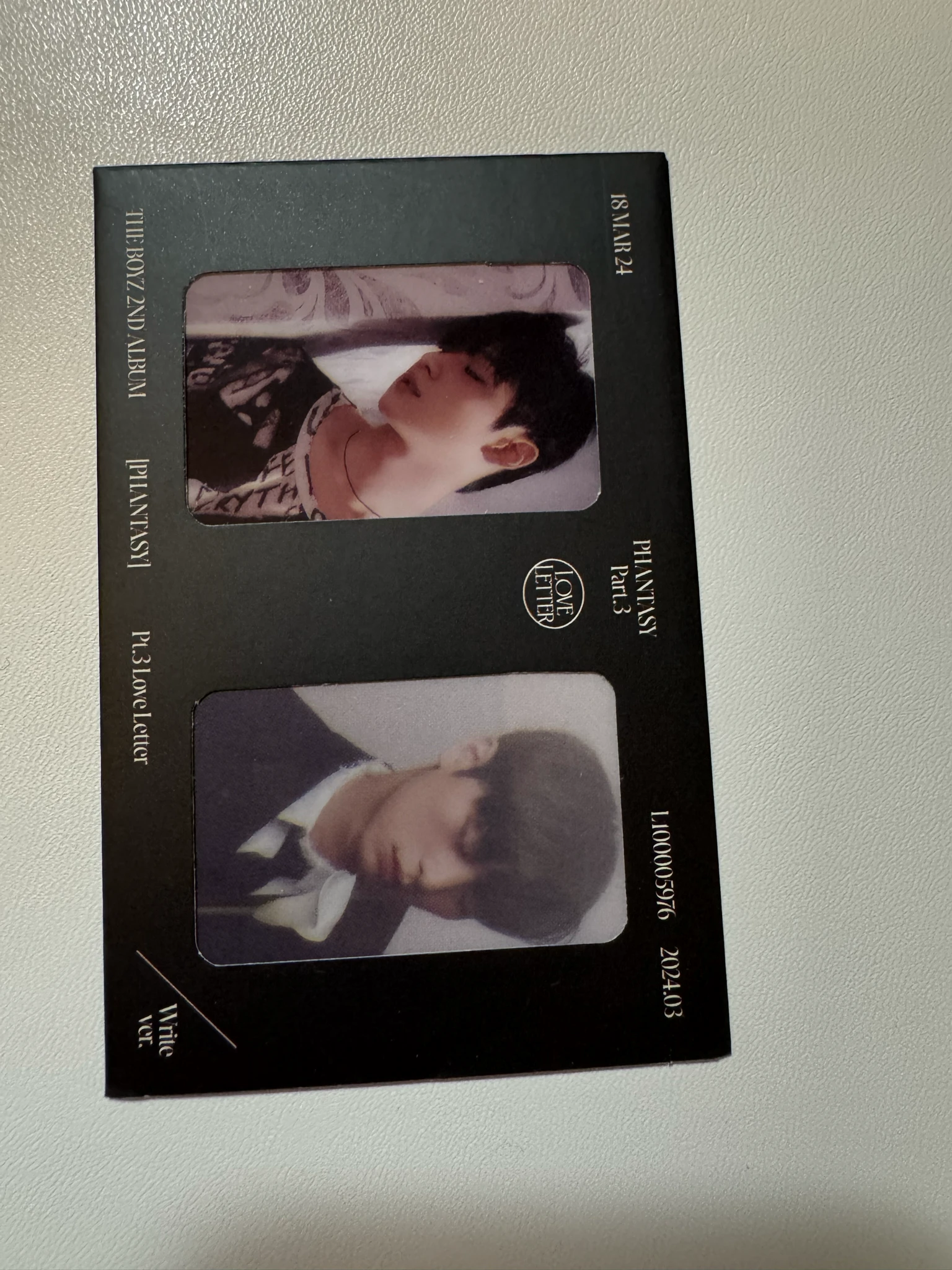 THE BOYZ Hyunjae THE BOYZ - Hyunjae - Phantasy Pt. 3: Love Letter Album write version slide film 2 cut photo album inclusion listing photo 1