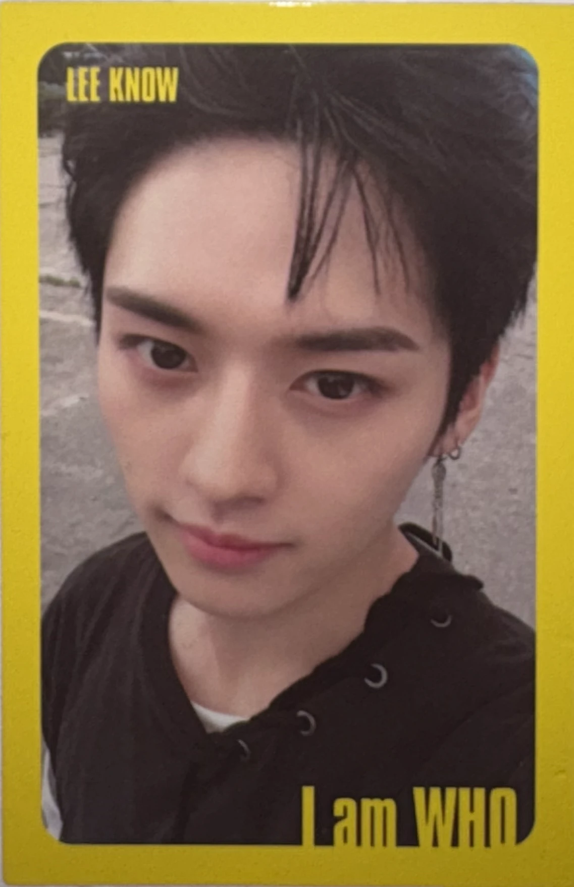 Stray Kids Lee Know Stray Kids - Lee Know - I am WHO? Album album photocard yellow border listing photo 1
