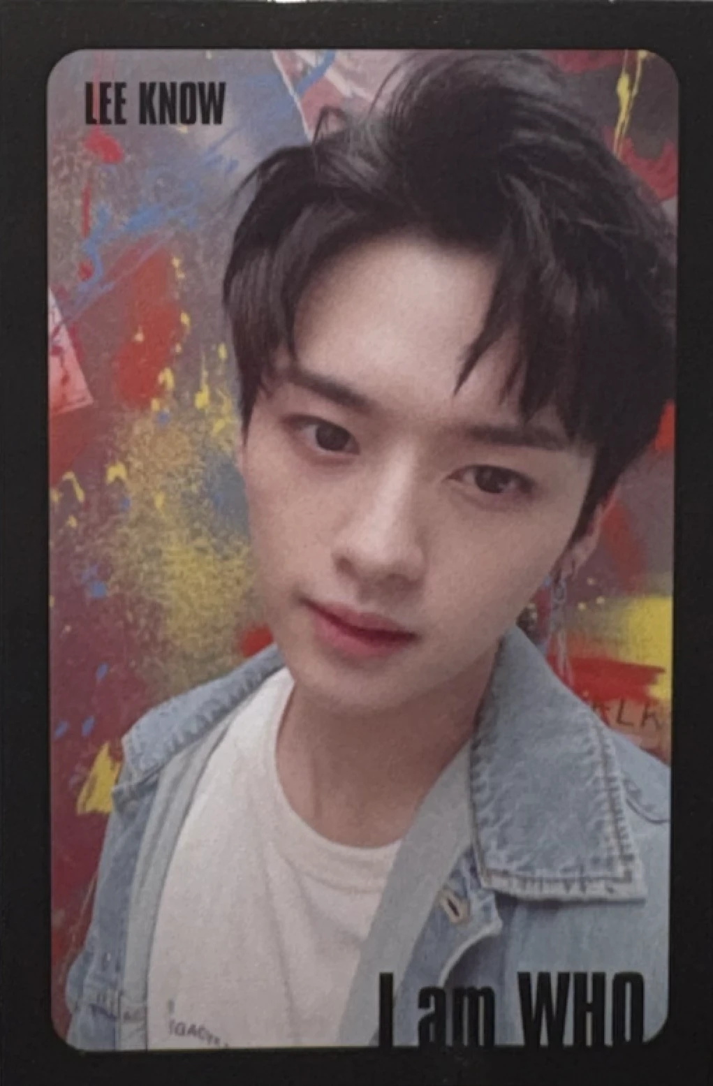 Stray Kids Lee Know Stray Kids - Lee Know - I am WHO? Album album photocard black border listing photo 1