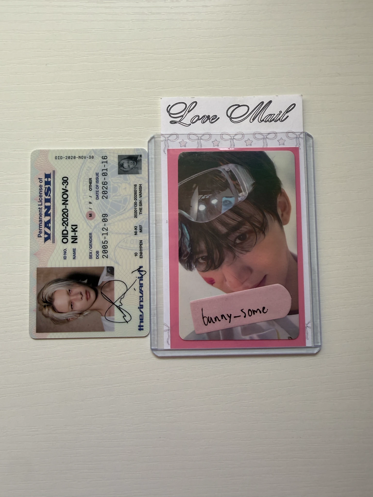ENHYPEN Ni-ki ENHYPEN - Ni-ki - THE SIN: VANISH Album fugitives version album photocard korean album id card listing photo 1