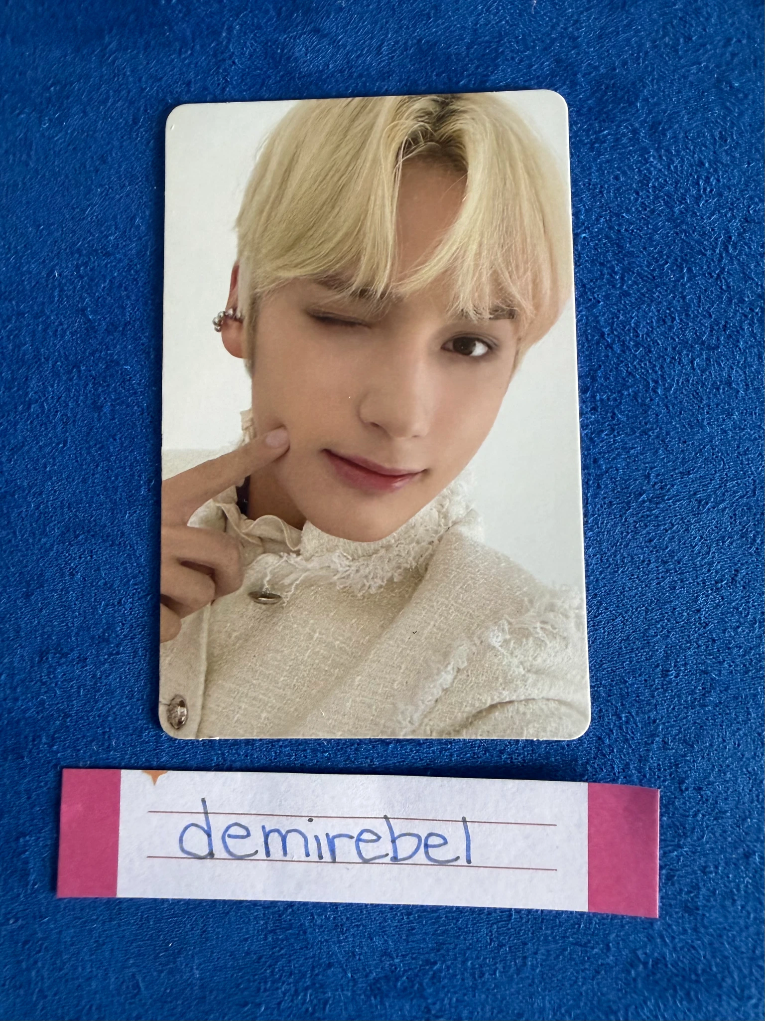 TOMORROW X TOGETHER Huening Kai TOMORROW X TOGETHER - Huening Kai - The Chaos Chapter: Fight or Escape Album album photocard listing photo 1