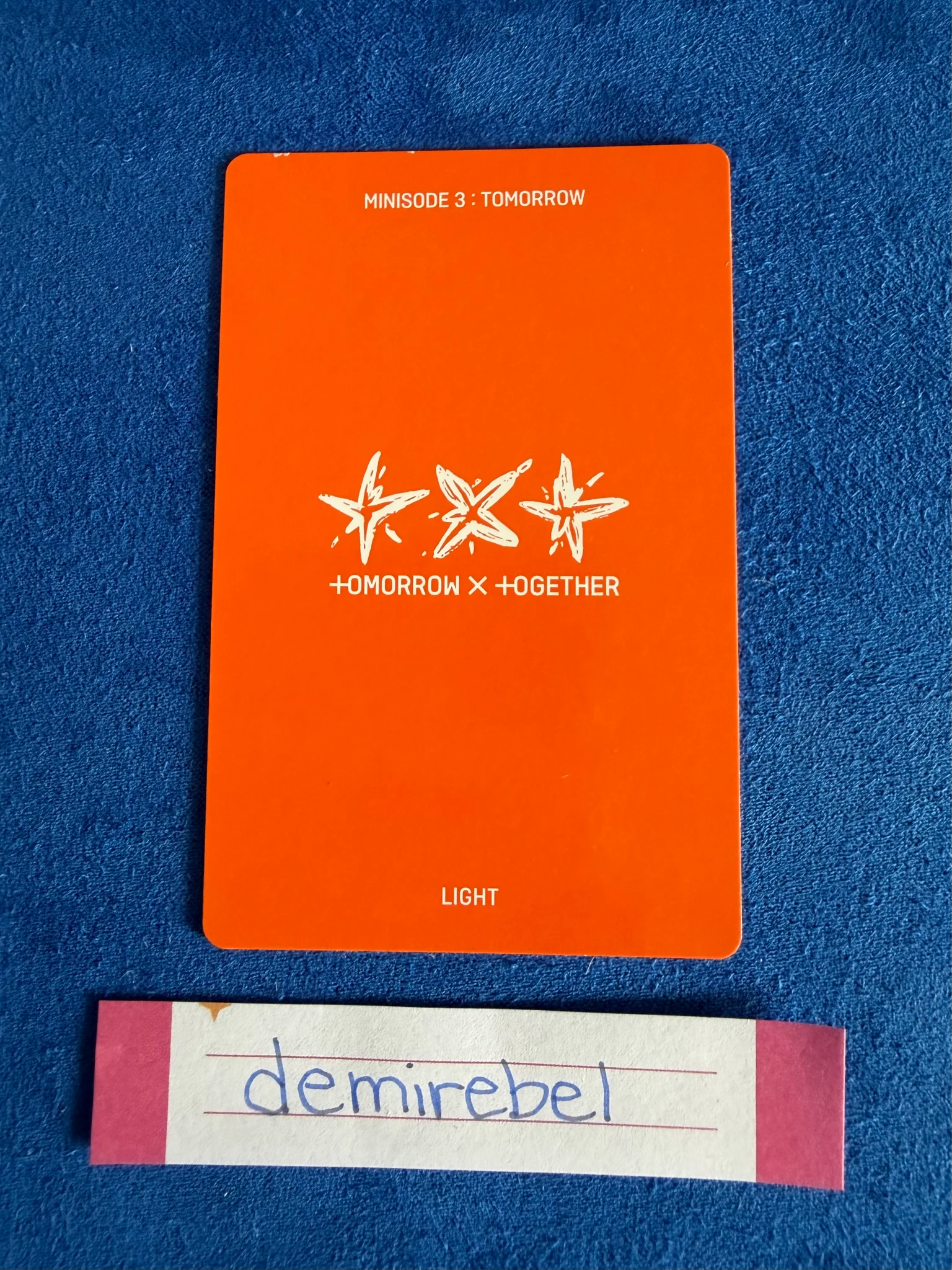 TOMORROW X TOGETHER Beomgyu TOMORROW X TOGETHER - Beomgyu - Minisode 3: Tomorrow Album album photocard light ver. listing photo 2