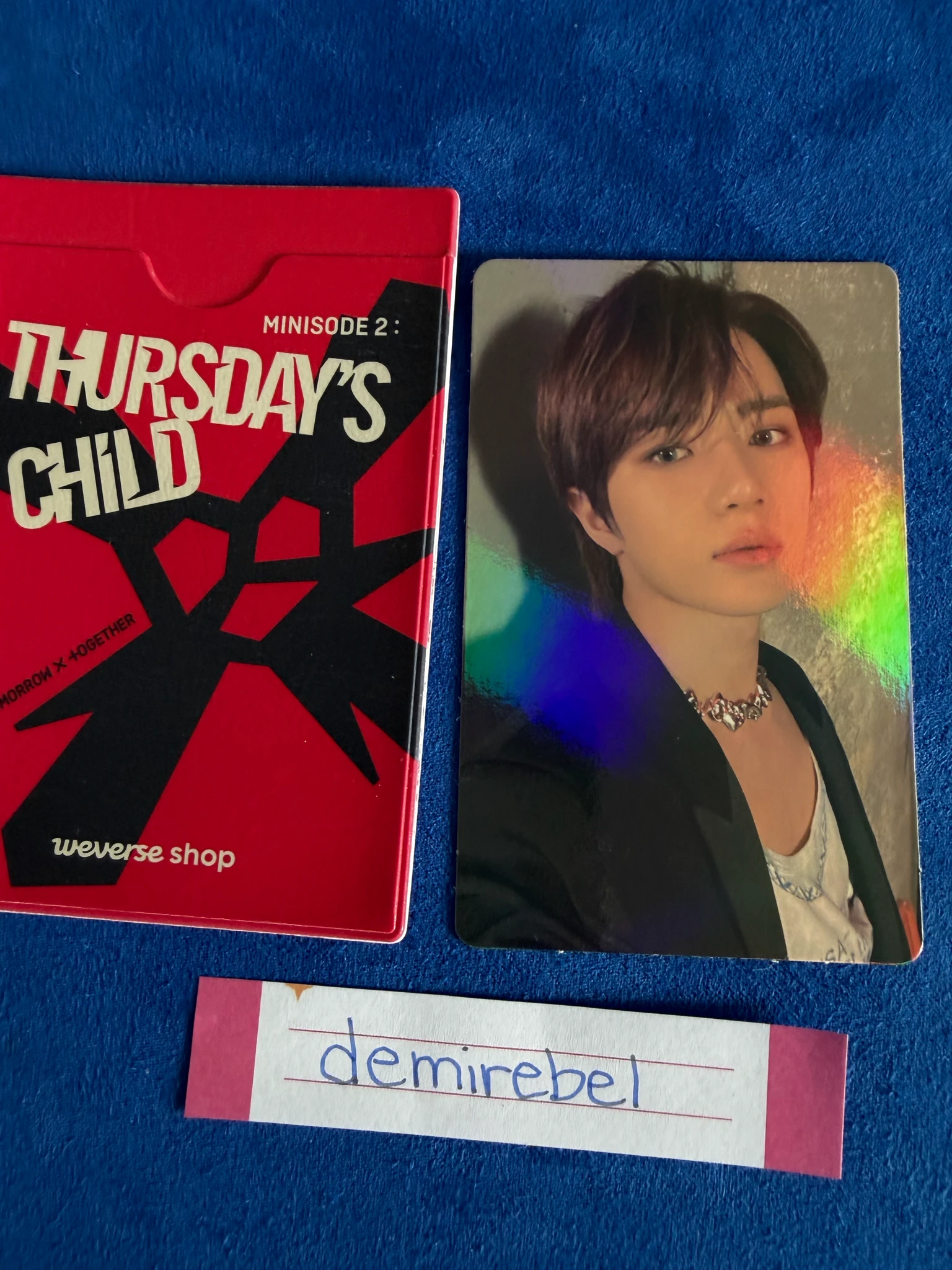 TOMORROW X TOGETHER Beomgyu TOMORROW X TOGETHER - Beomgyu - Minisode 2: Thursday's Child Album pre-order benefit weverse global korean album hologram listing photo 1