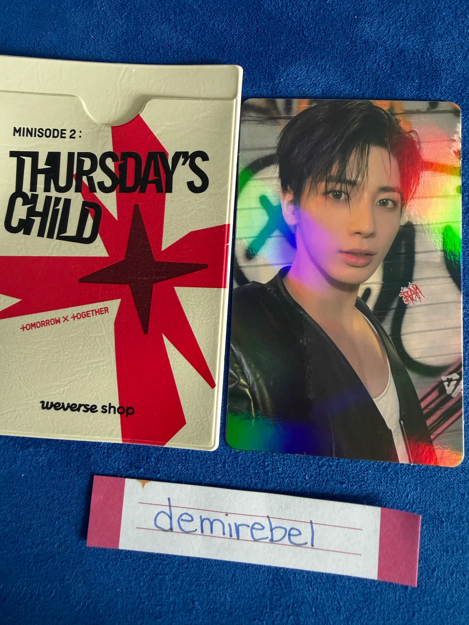 TOMORROW X TOGETHER Taehyun TOMORROW X TOGETHER - Taehyun - Minisode 2: Thursday's Child Album pre-order benefit weverse global korean album hologram listing photo 1